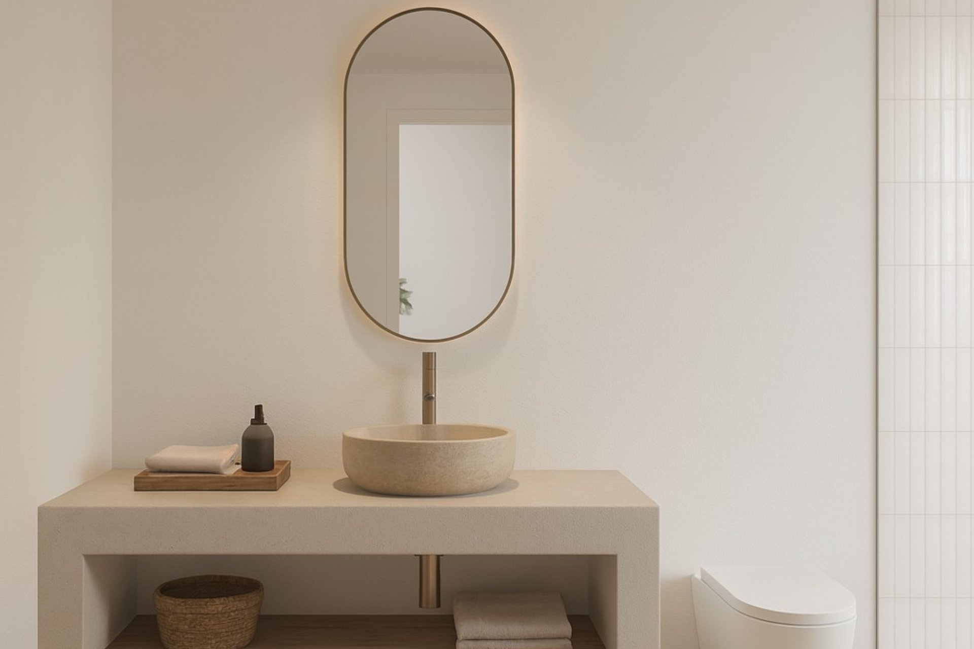 Baño – Elegante villa con vistas panorámicas a la montaña, piscina privada y amplia parcela en Monte Solana, Pedreguer (Costa Blanca – Alicante)