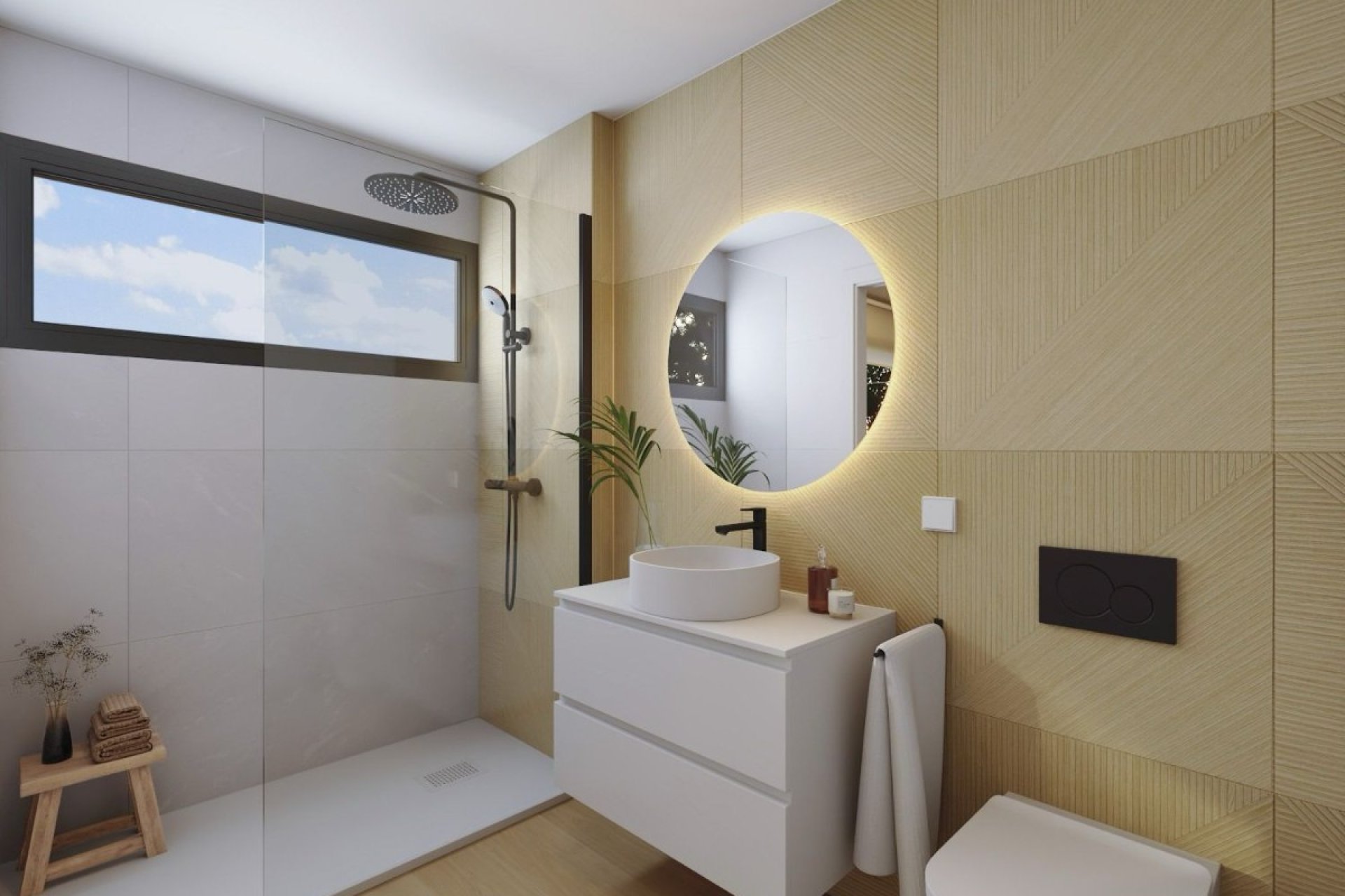 Bathroom – Modern penthouse with private solarium and terrace in La Nucía (Costa Blanca – Alicante)