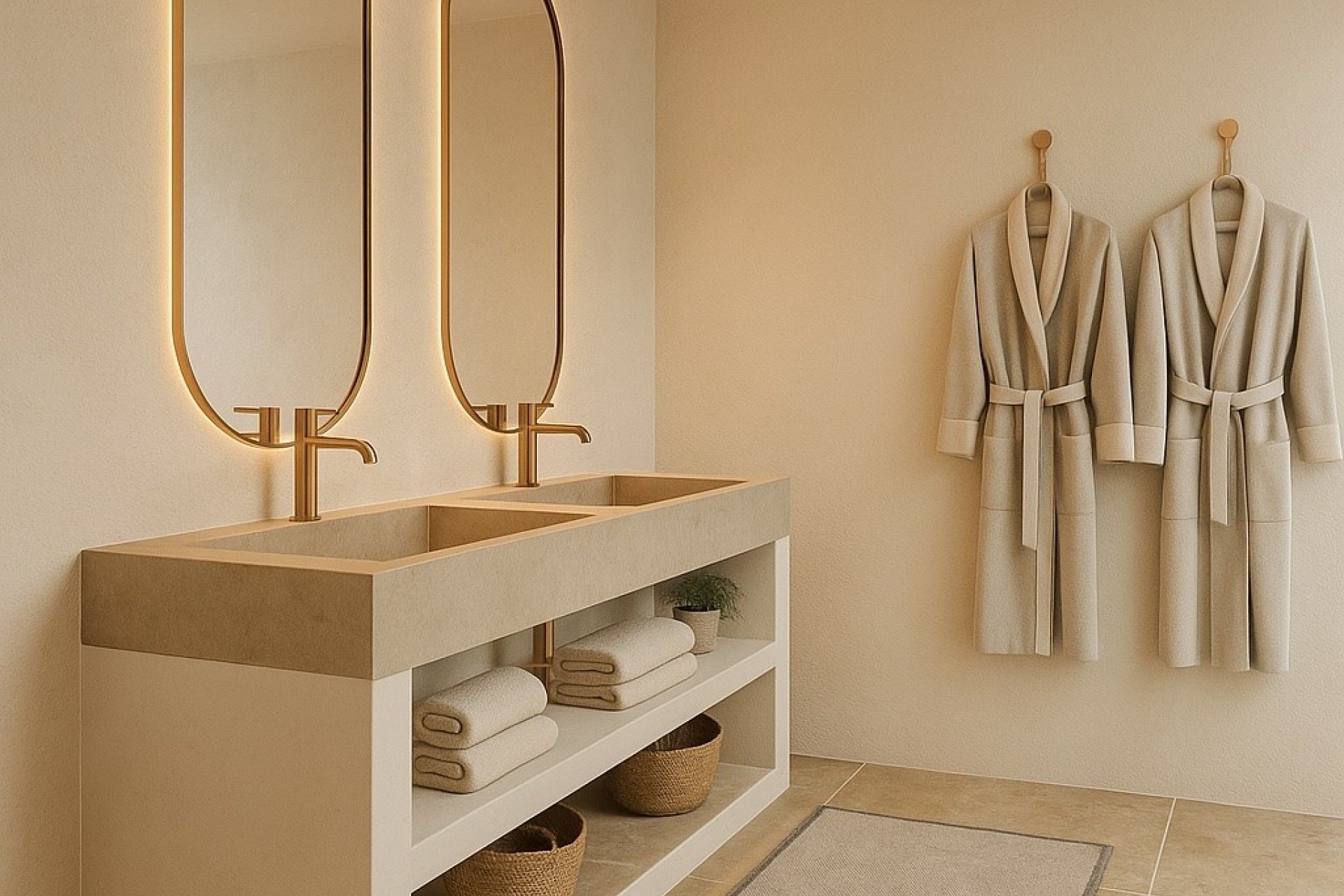 Bathroom – Modern villa with panoramic mountain views and private pool in Monte Solana, Pedreguer (Costa Blanca – Alicante)