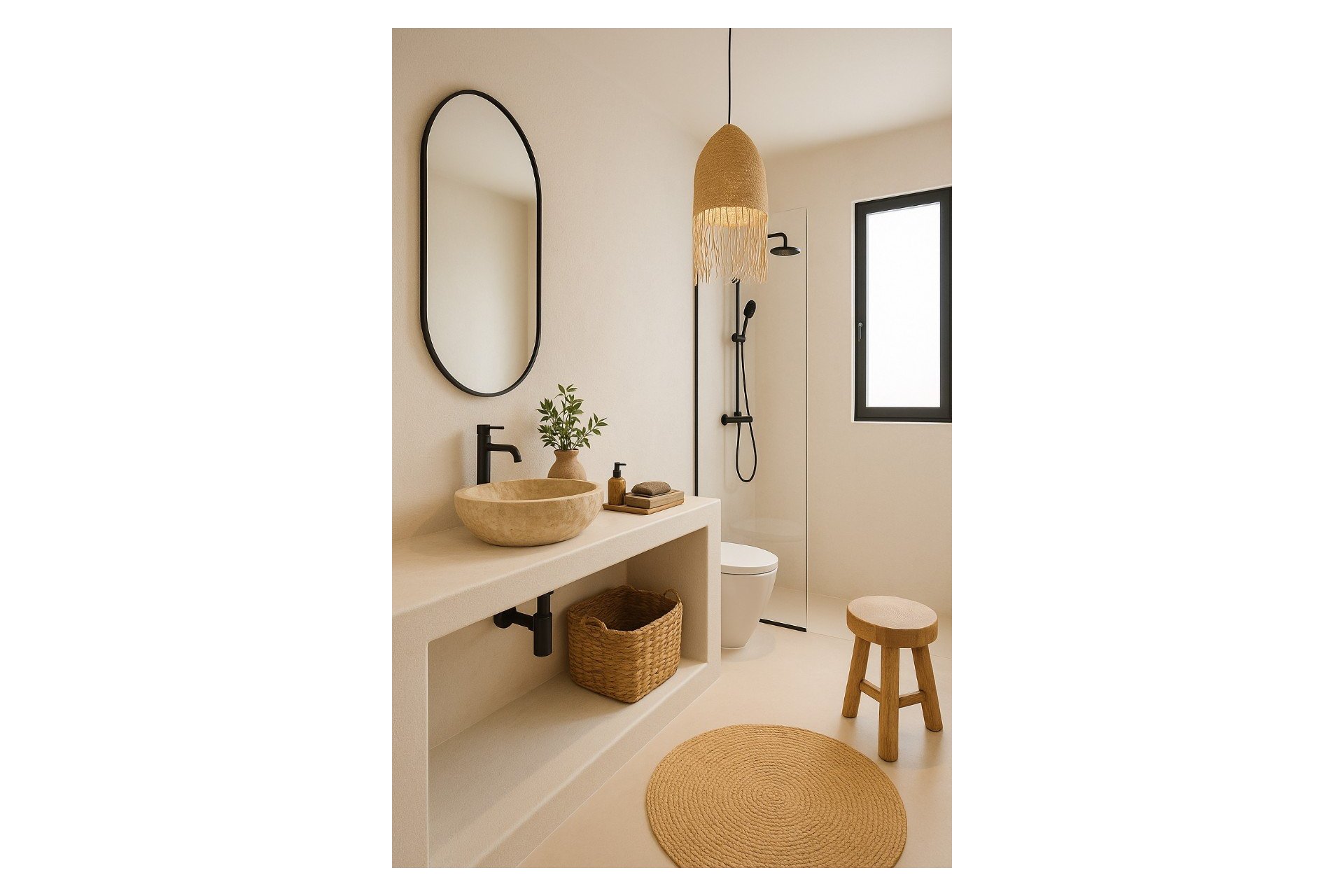 Bathroom – Modern villa with panoramic mountain views and private pool in Monte Solana, Pedreguer (Costa Blanca – Alicante)