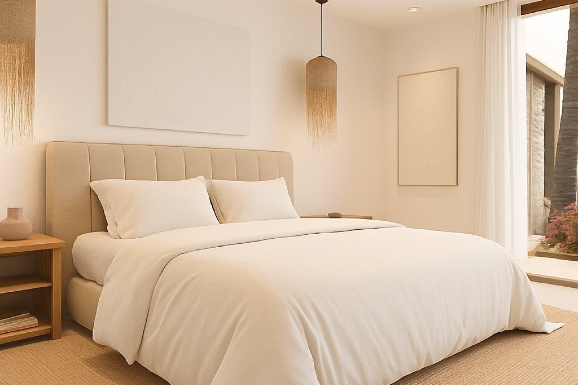 Bedroom – Modern villa with panoramic mountain views and private pool in Monte Solana, Pedreguer (Costa Blanca – Alicante)