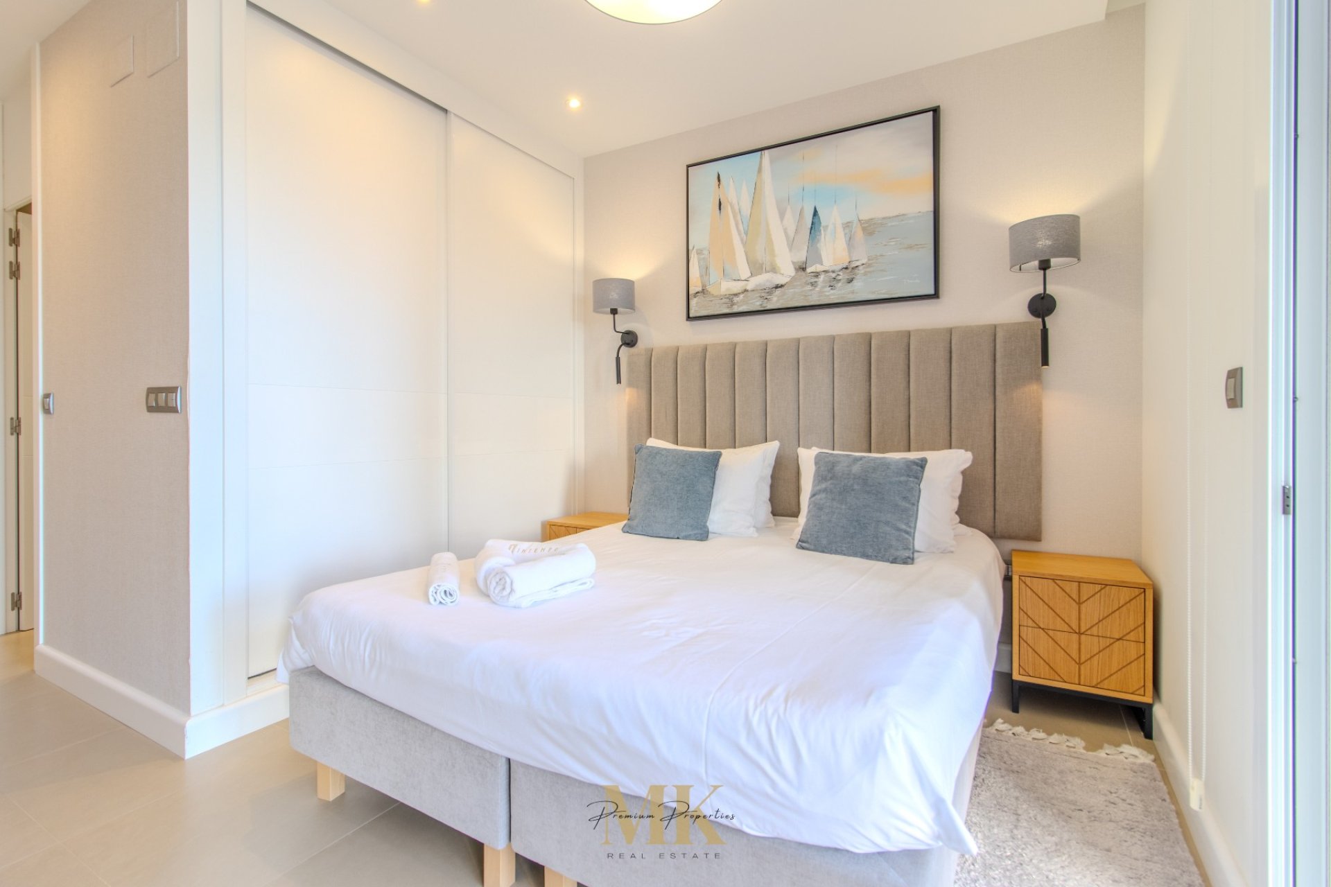 Dormitorio principal - Apartamento de lujo en venta en único edificio Intempo, Poniente (Costa Blanca - Alicante - Benidorm)