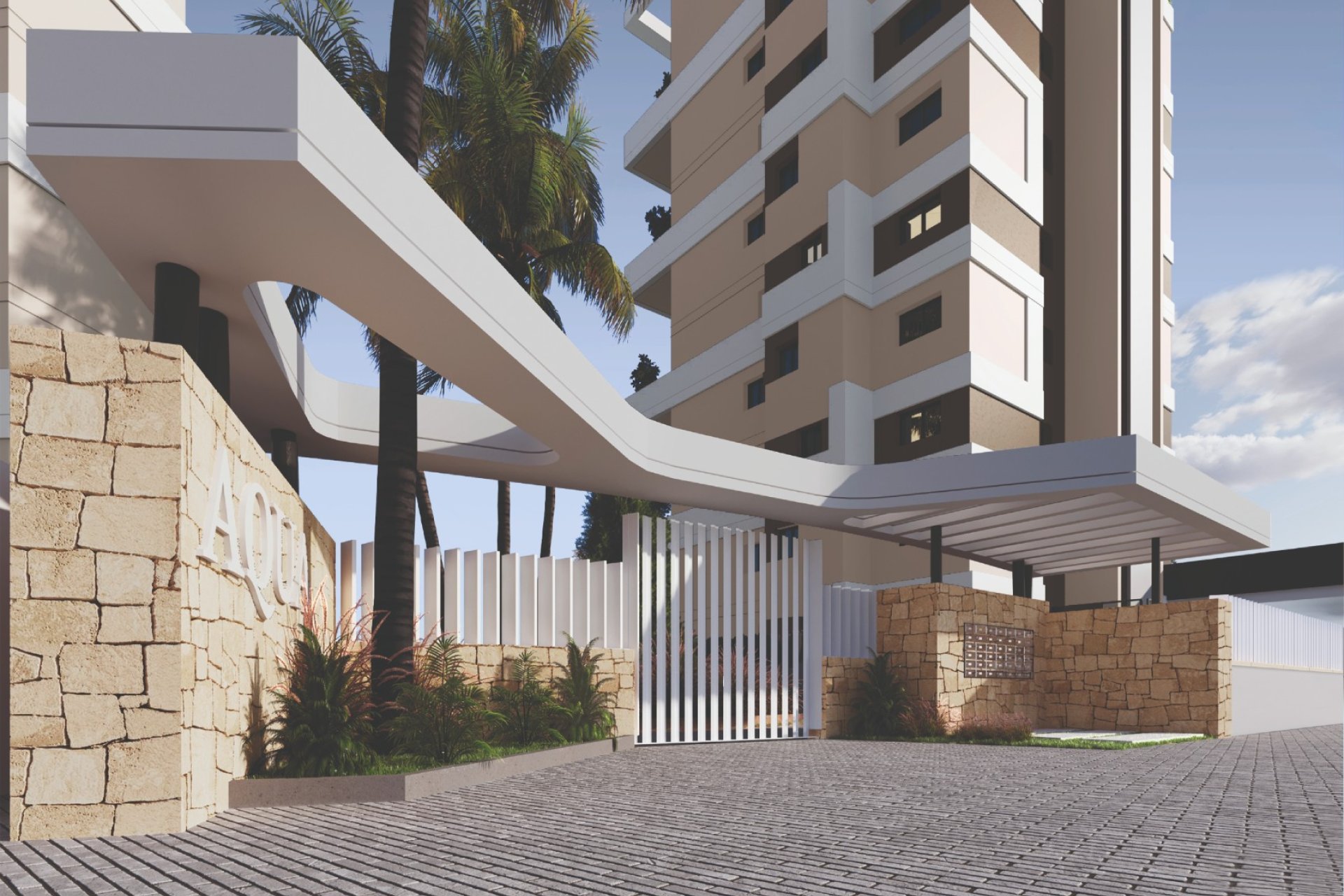 Entrada – Apartamento moderno de 2 dormitorios con terraza cerca del mar en Calpe (Costa Blanca – Alicante)