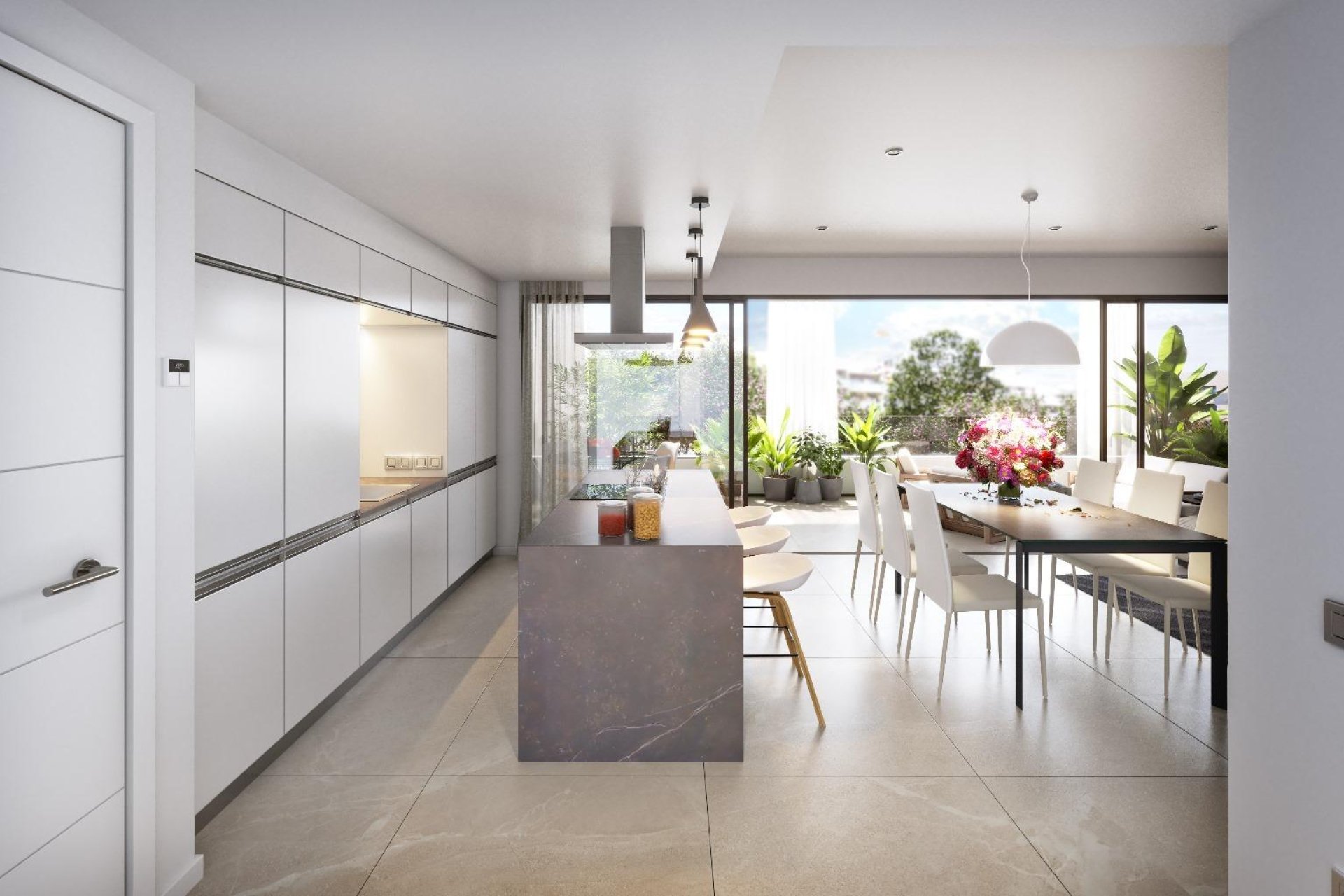 Fully equipped modern kitchen