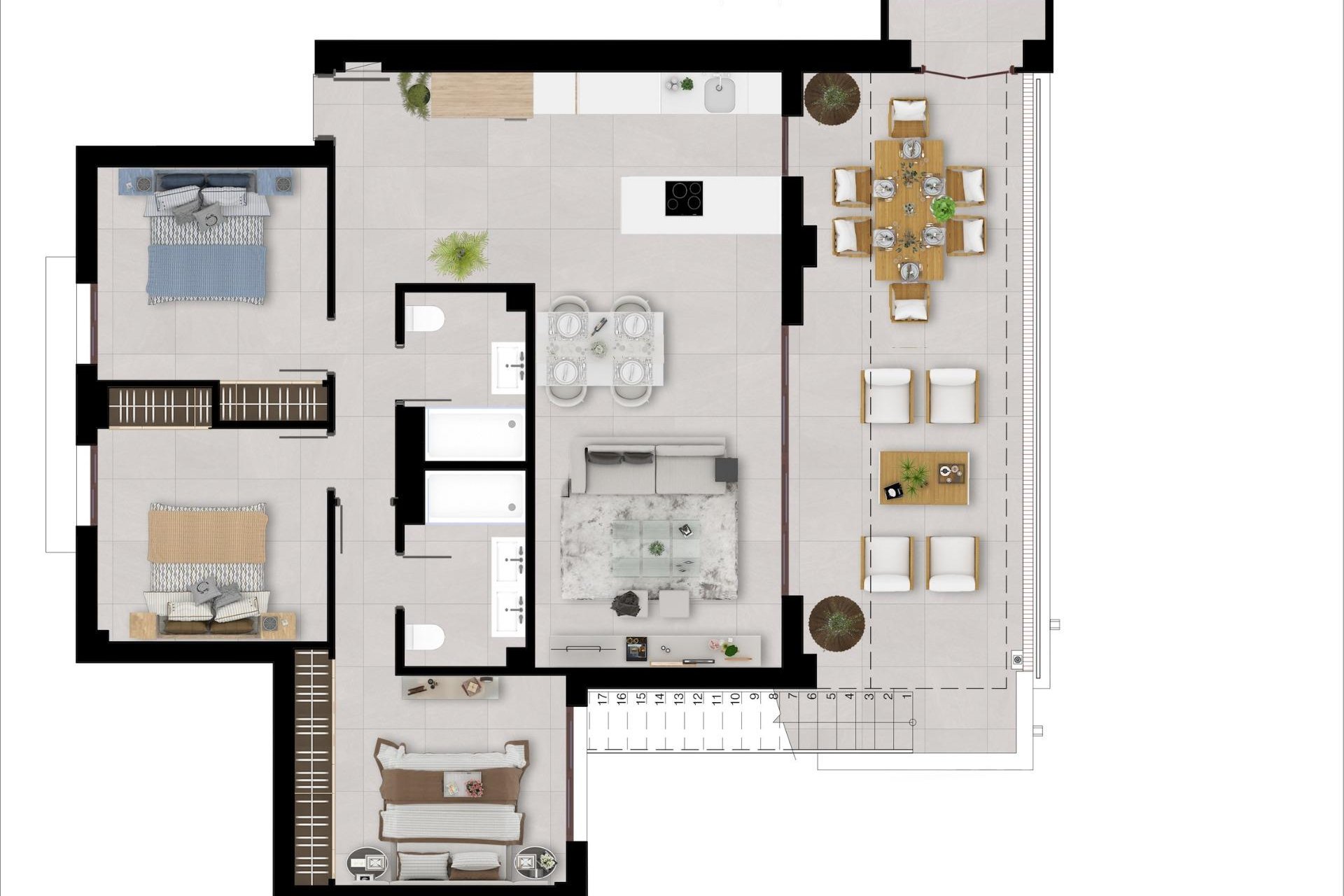 Nauja statyba - Penthausas - 