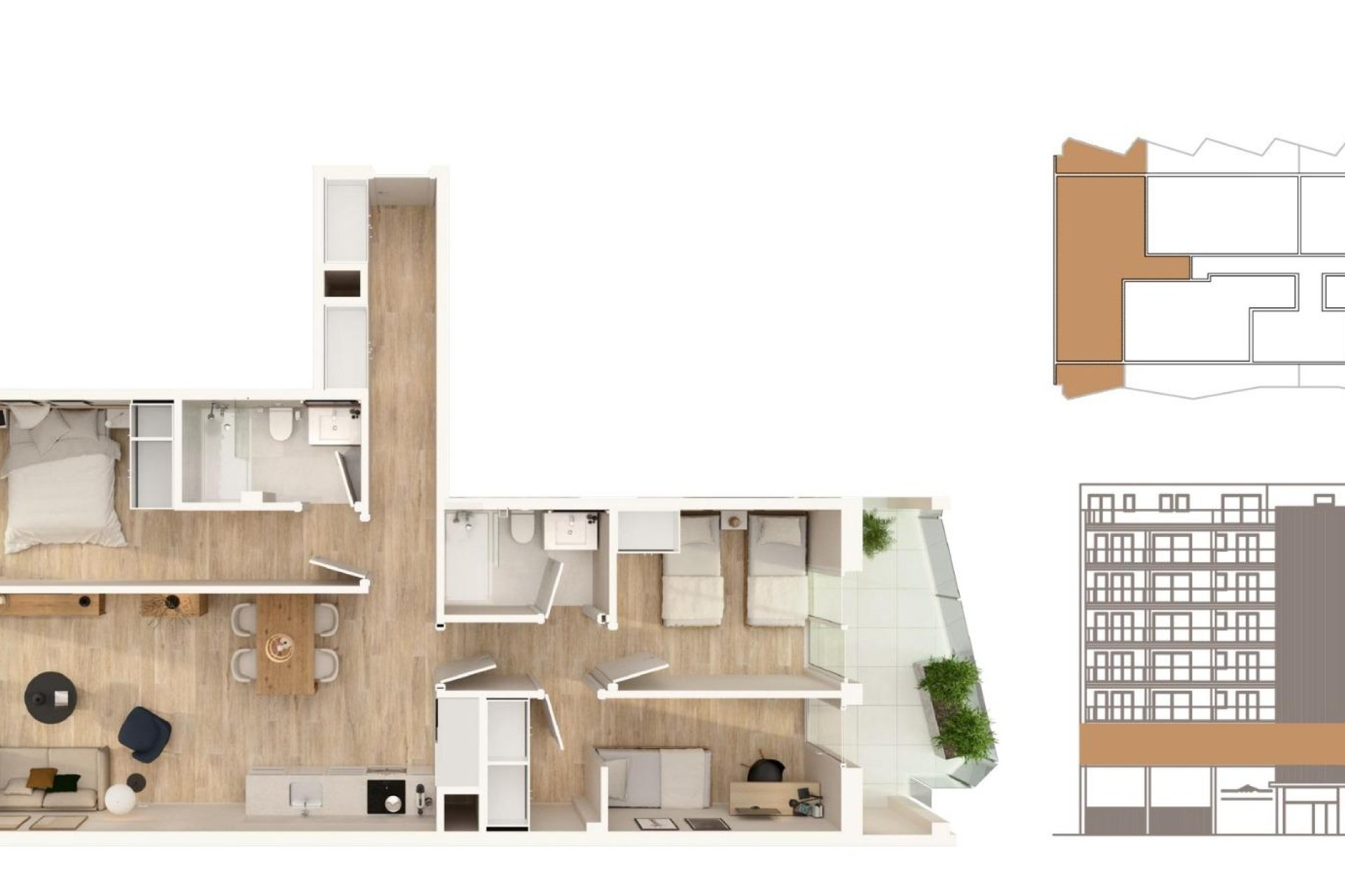 New Build - Apartment / flat - Moncofa