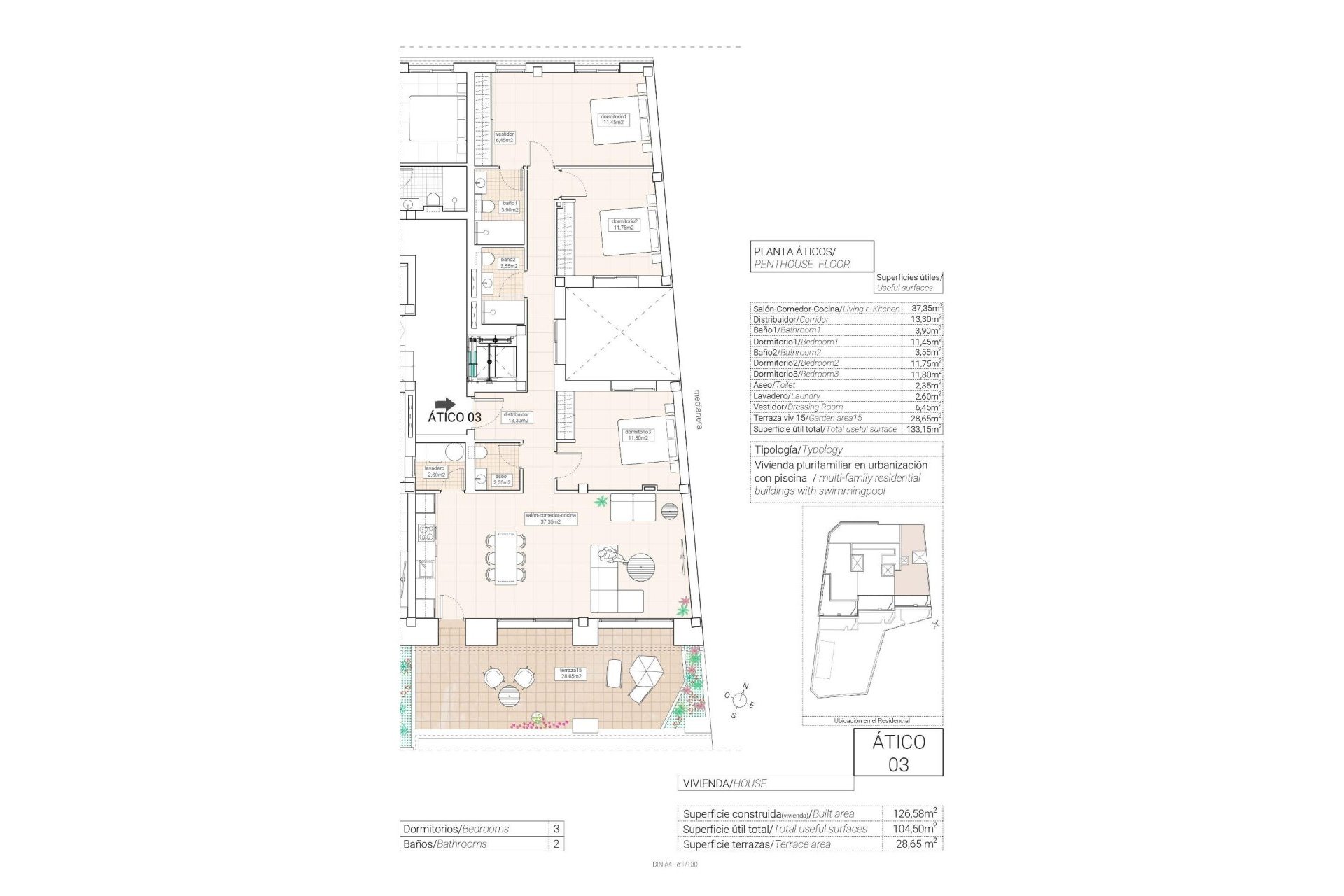 New Build - Penthouse - Hondón de las Nieves