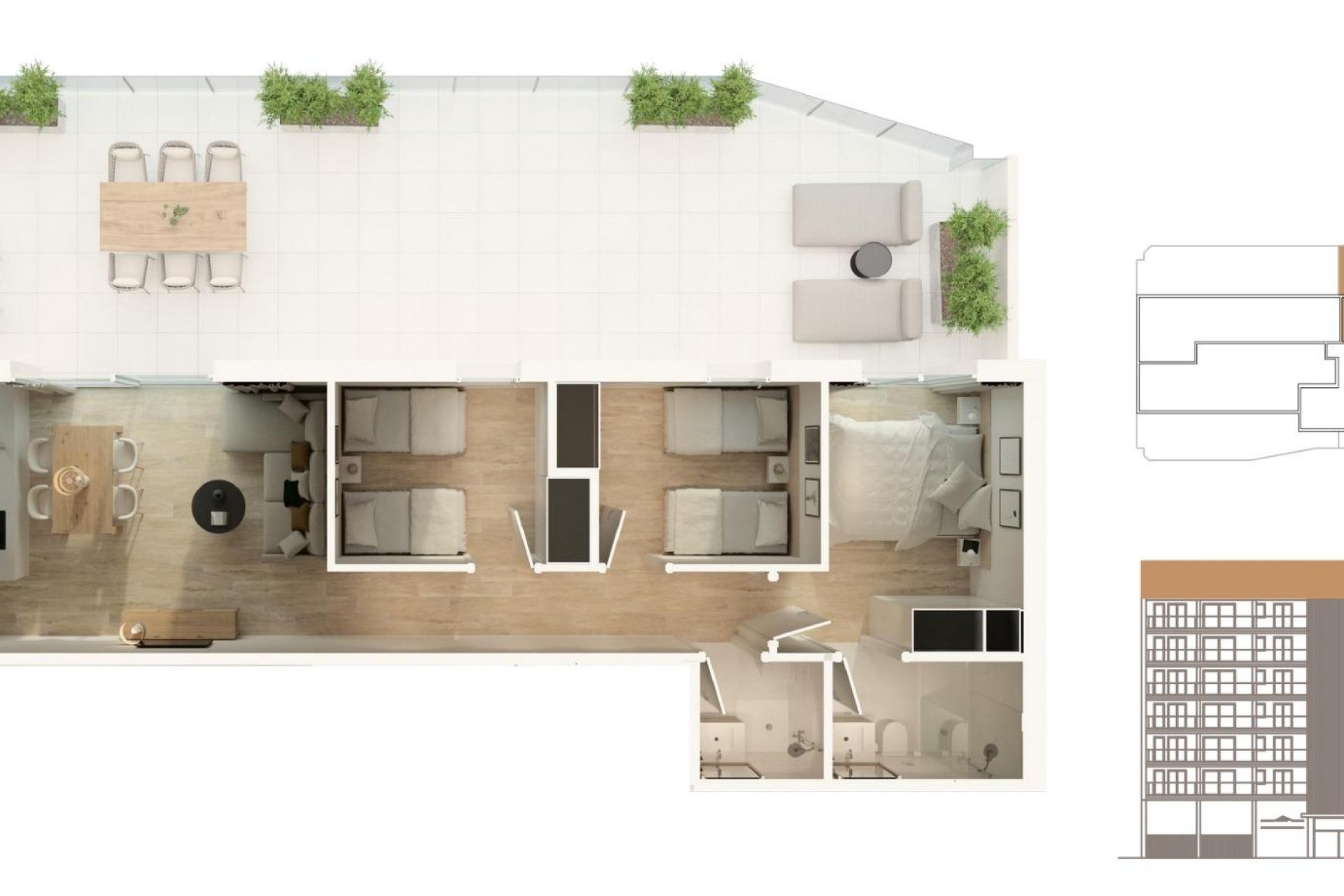 New Build - Penthouse - Moncofa