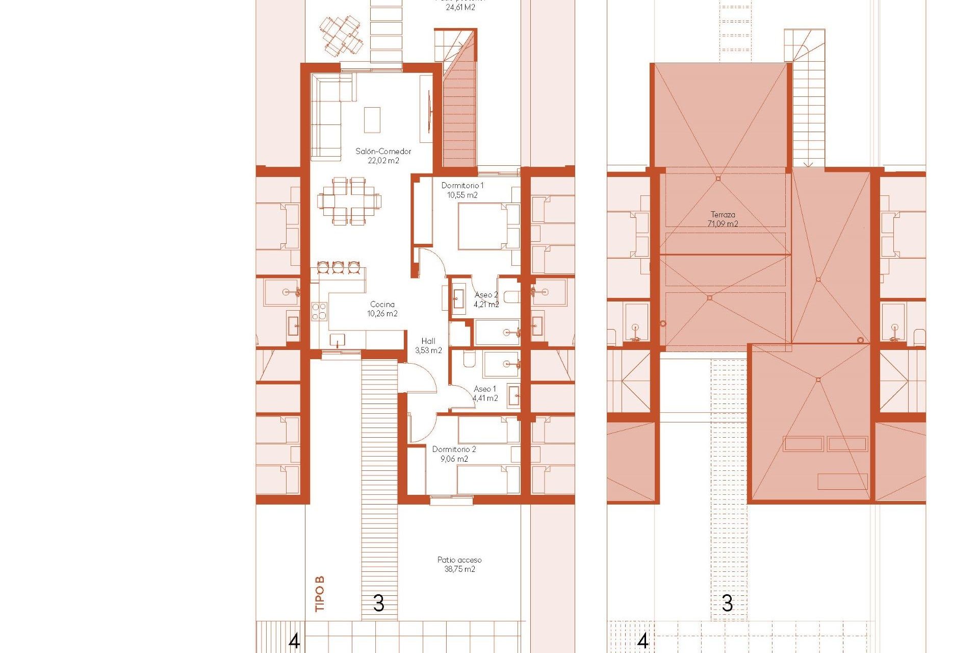 New Build - Townhouse - Baños y Mendigo - Altaona Golf