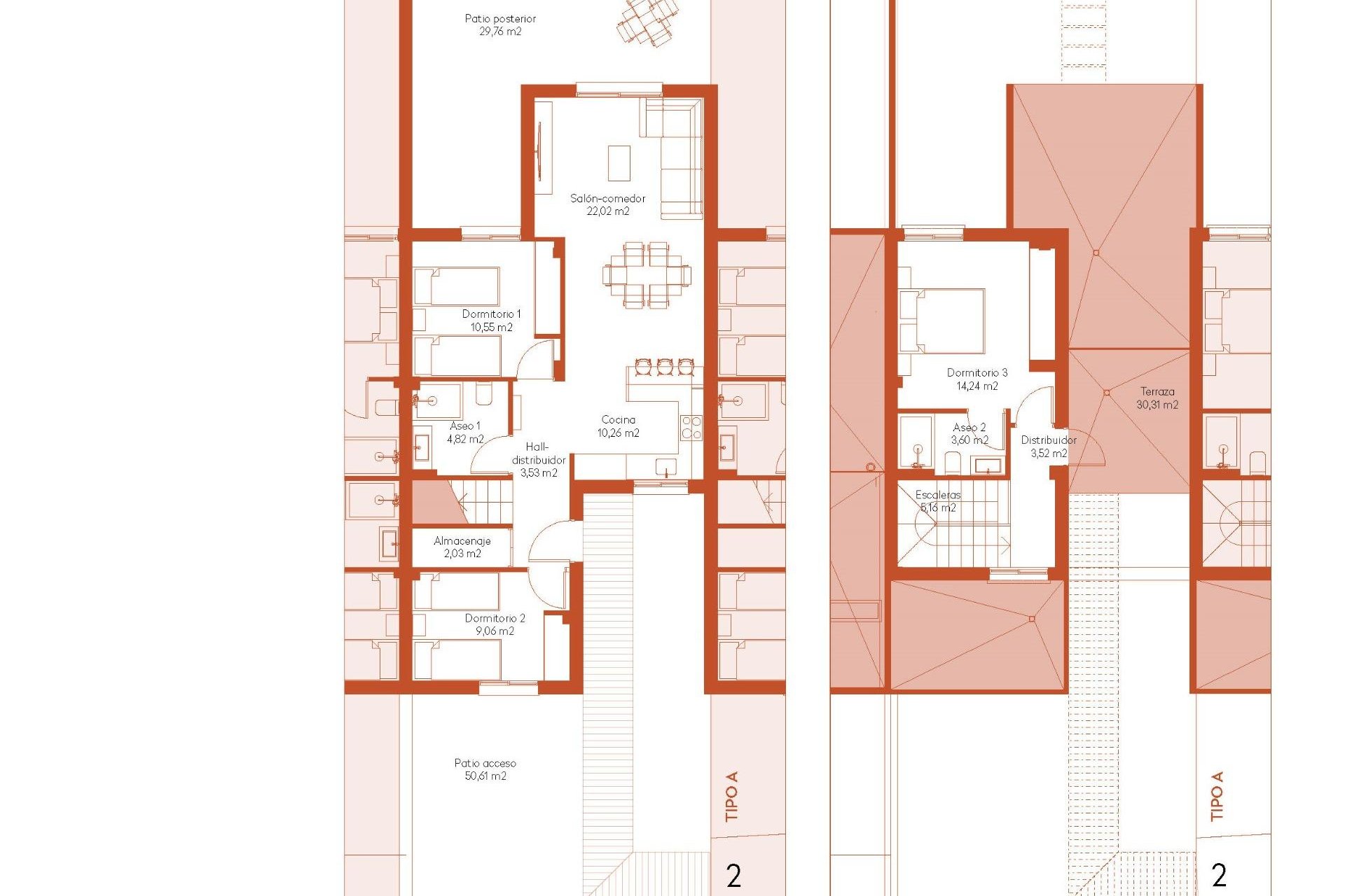 New Build - Townhouse - Baños y Mendigo - Altaona Golf