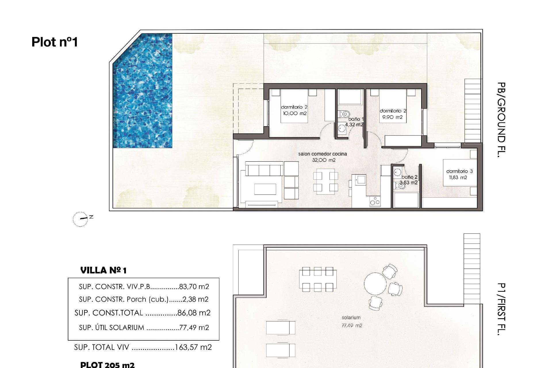Новое здание - Semidetached - Pilar de La Horadada