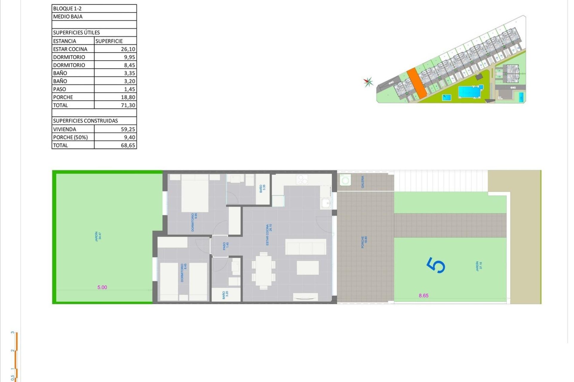 Obra nueva - Bungalow - Pilar de La Horadada