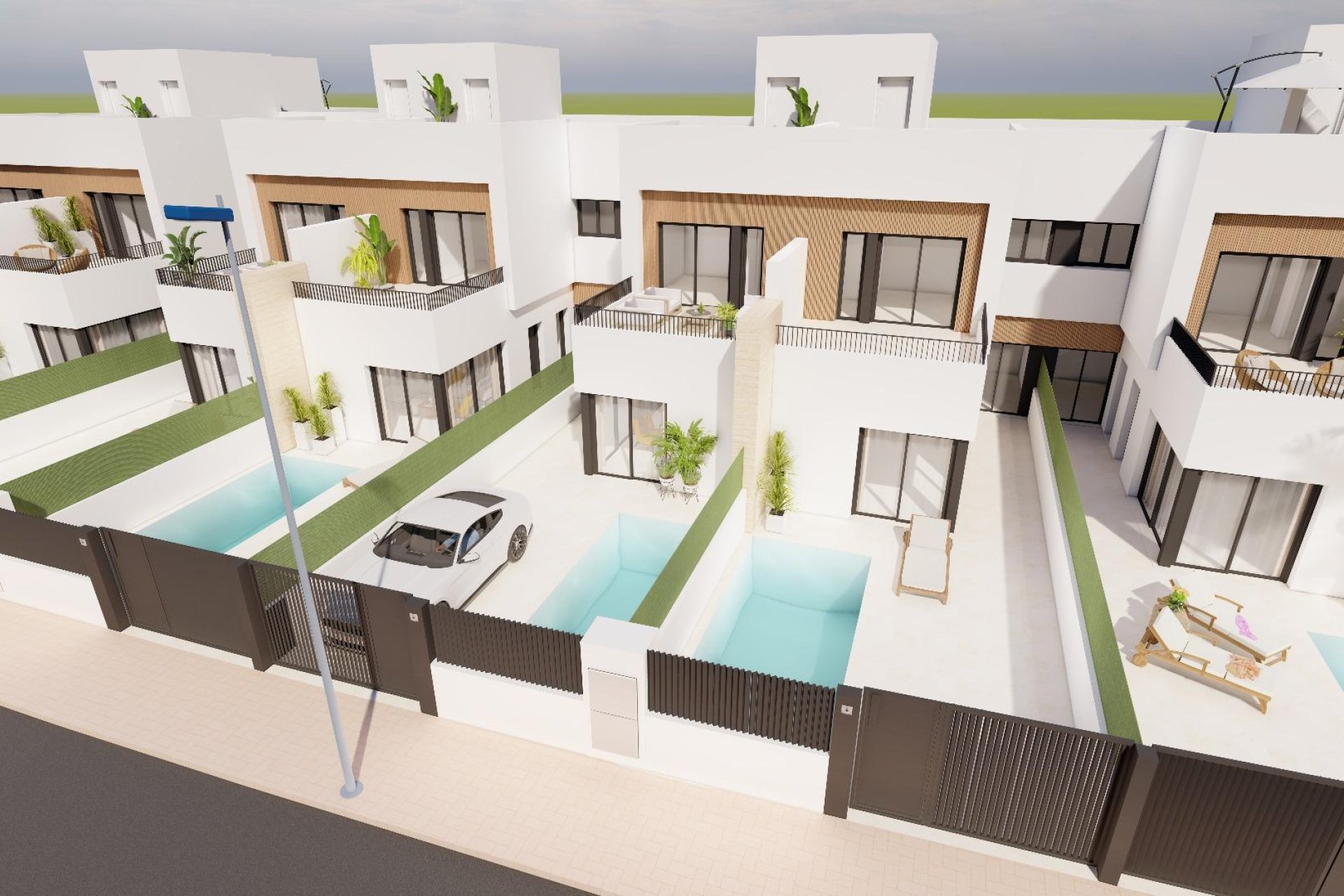 Obra nueva - Villa / Semi pareado - Santiago de la Ribera