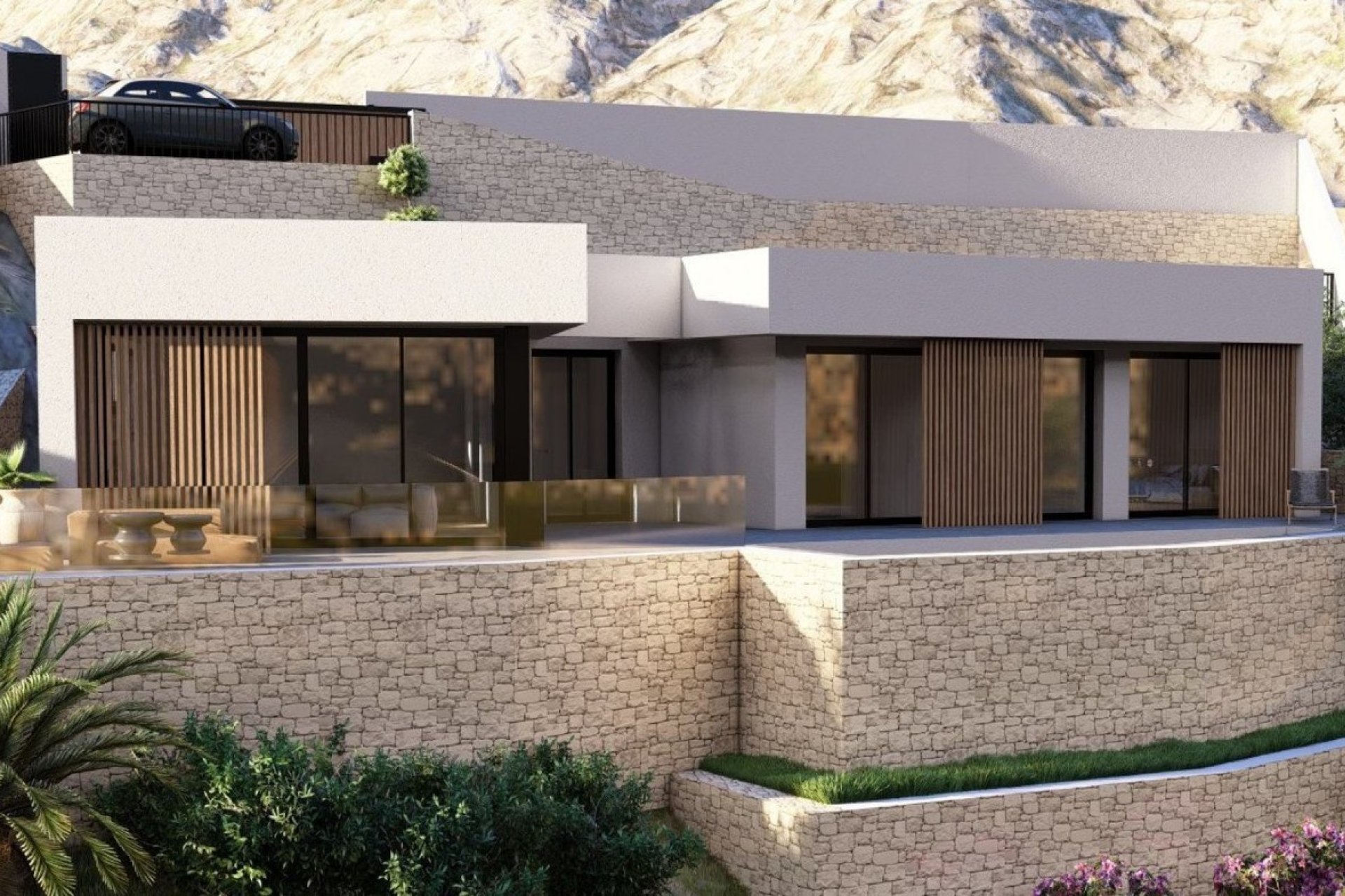 Parcela – Villa contemporánea con vistas panorámicas, piscina privada y amplia parcela en Monte Solana, Pedreguer (Costa Blanca – Alicante)
