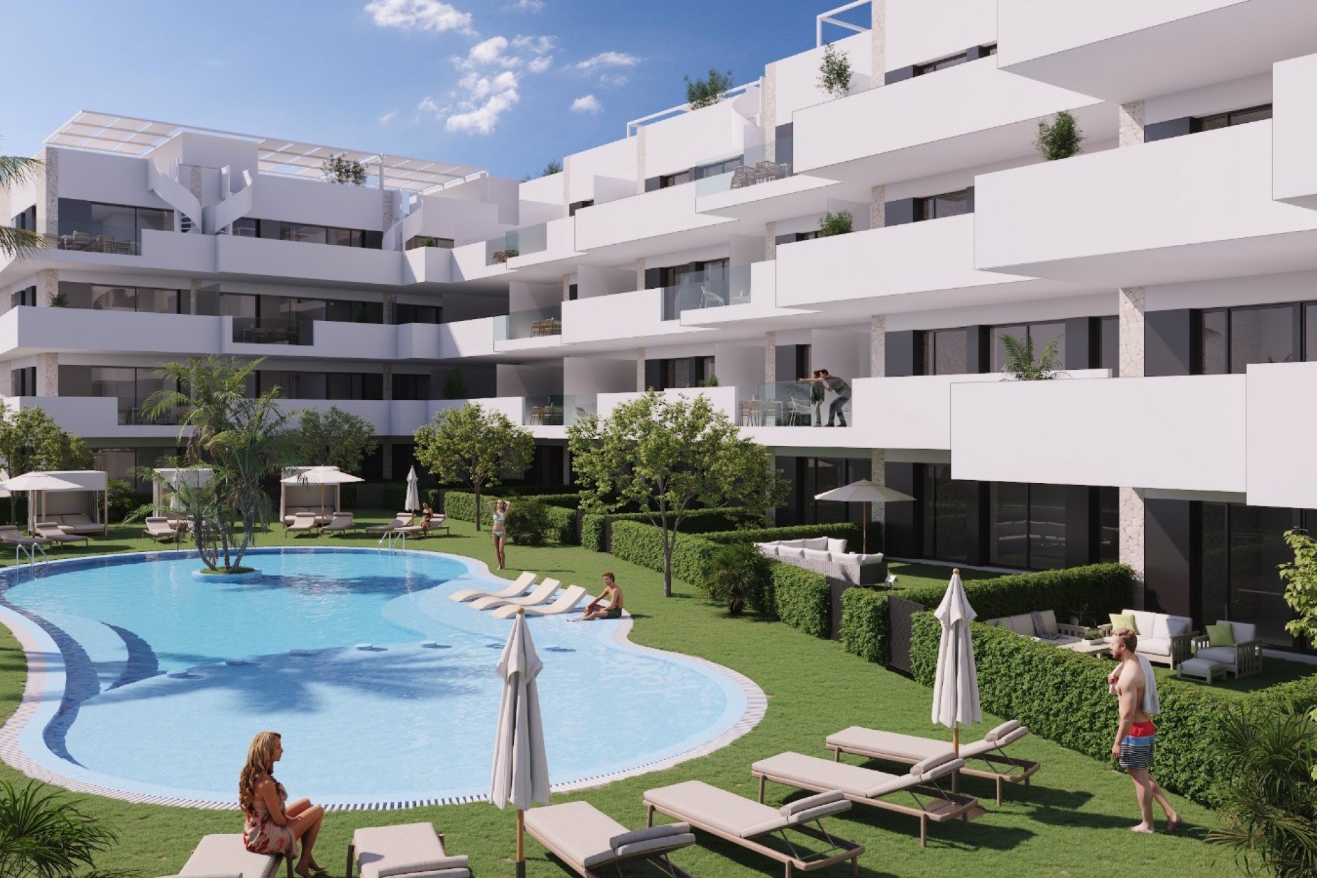 Pool – Modern penthouse with private solarium and terrace in La Nucía (Costa Blanca – Alicante)