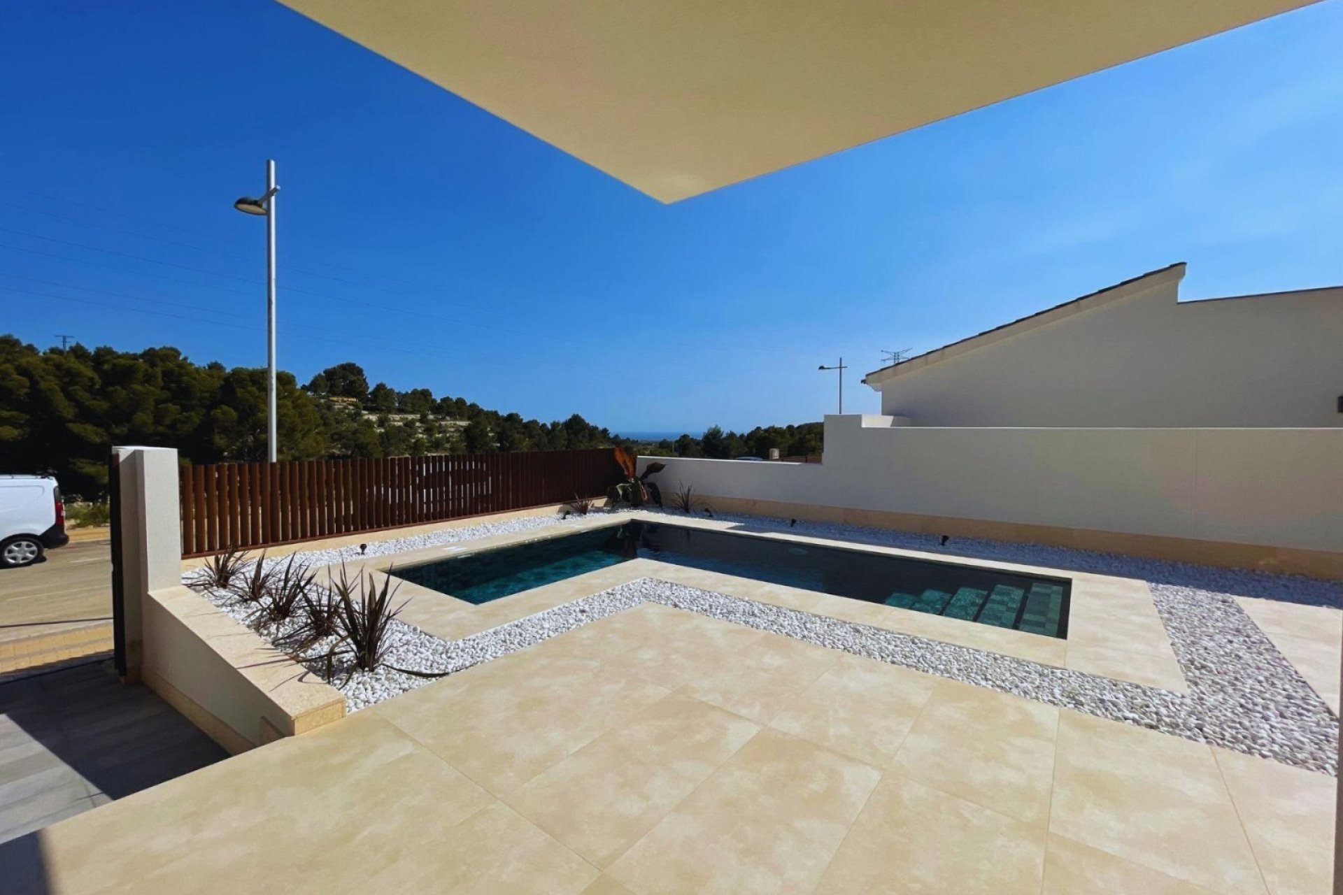 Pool – Modern villa with sea and mountain views, private pool and parking in Finestrat (Costa Blanca – Alicante)