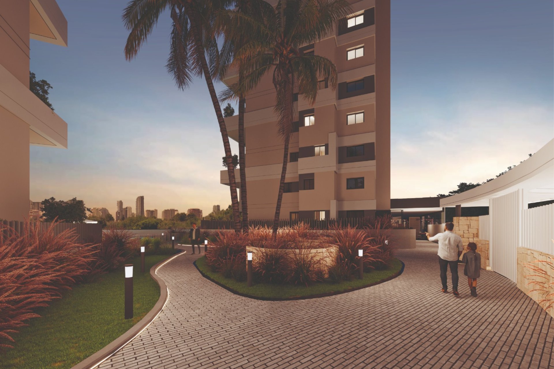 Residential complex – Modern 3-bedroom apartment with large terrace near the sea in Calpe (Costa Blanca – Alicante)