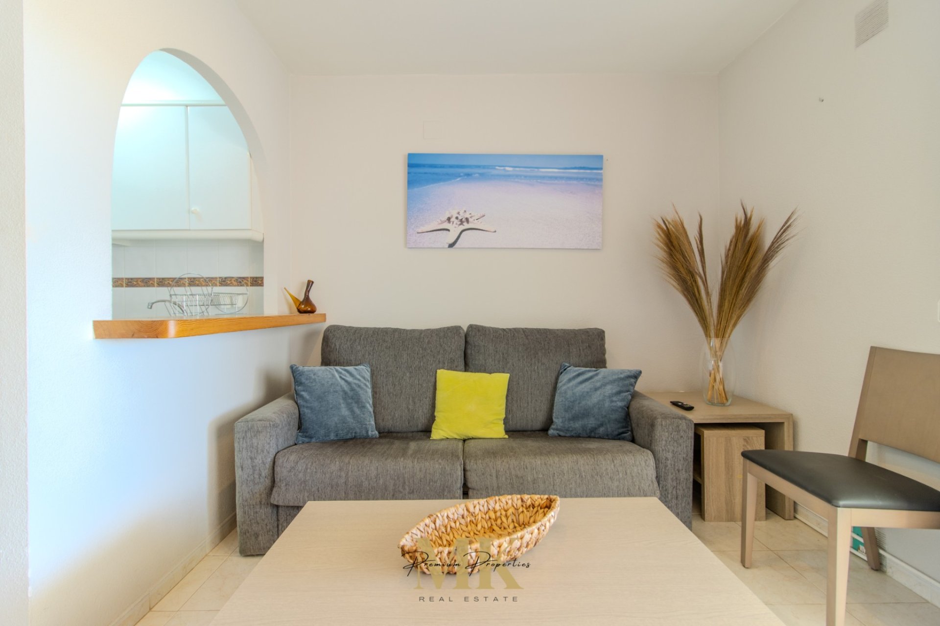 Salon - Apartament typu bungalow z solarium i zapierającymi dech widokami na Calpe i Peñón de Ifach - Calpe (Costa Blanca - Alicante)
