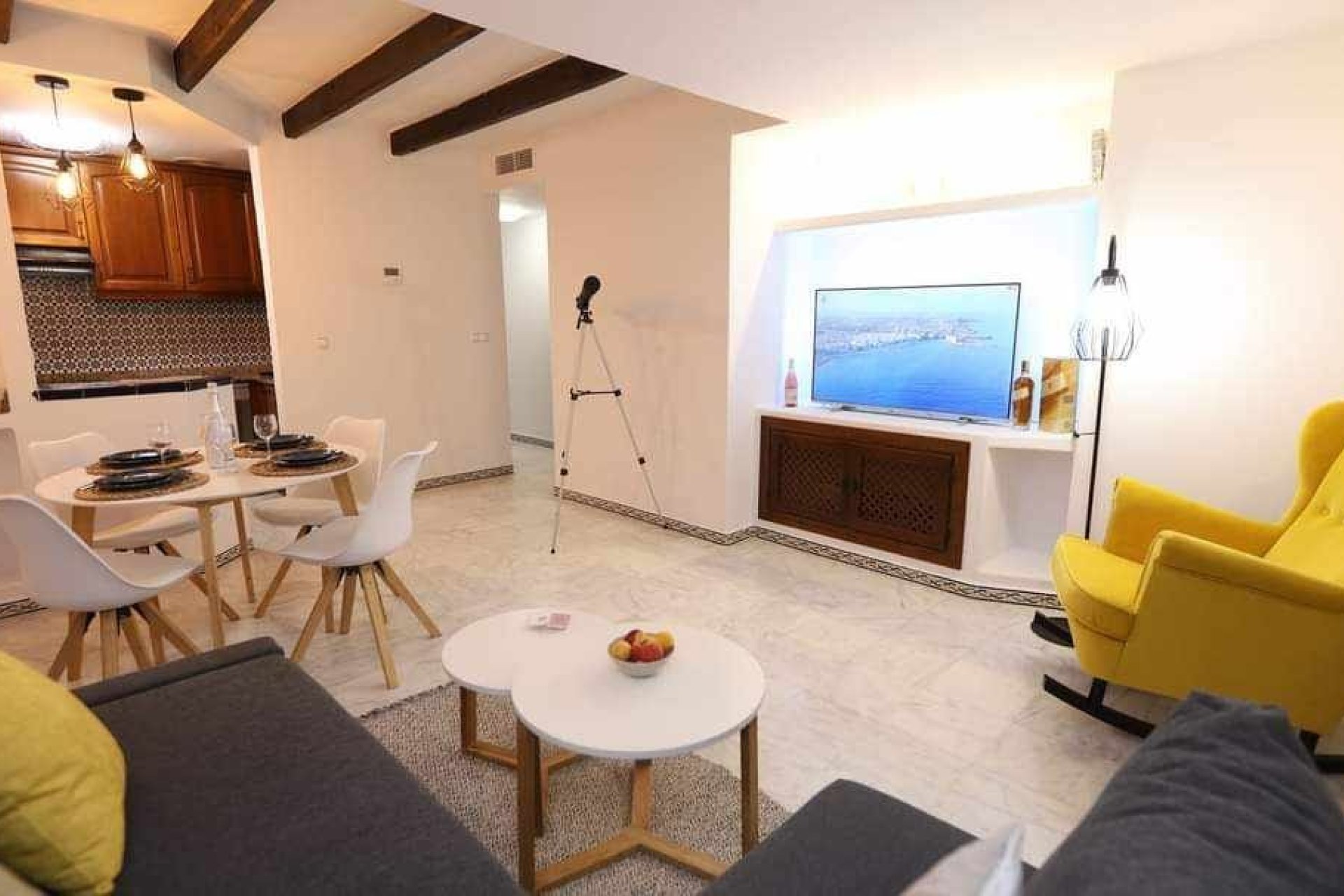 Salon - Apartament z widokiem na morze w Torrevieja, Playa de los Locos (Costa Blanca - Alicante)