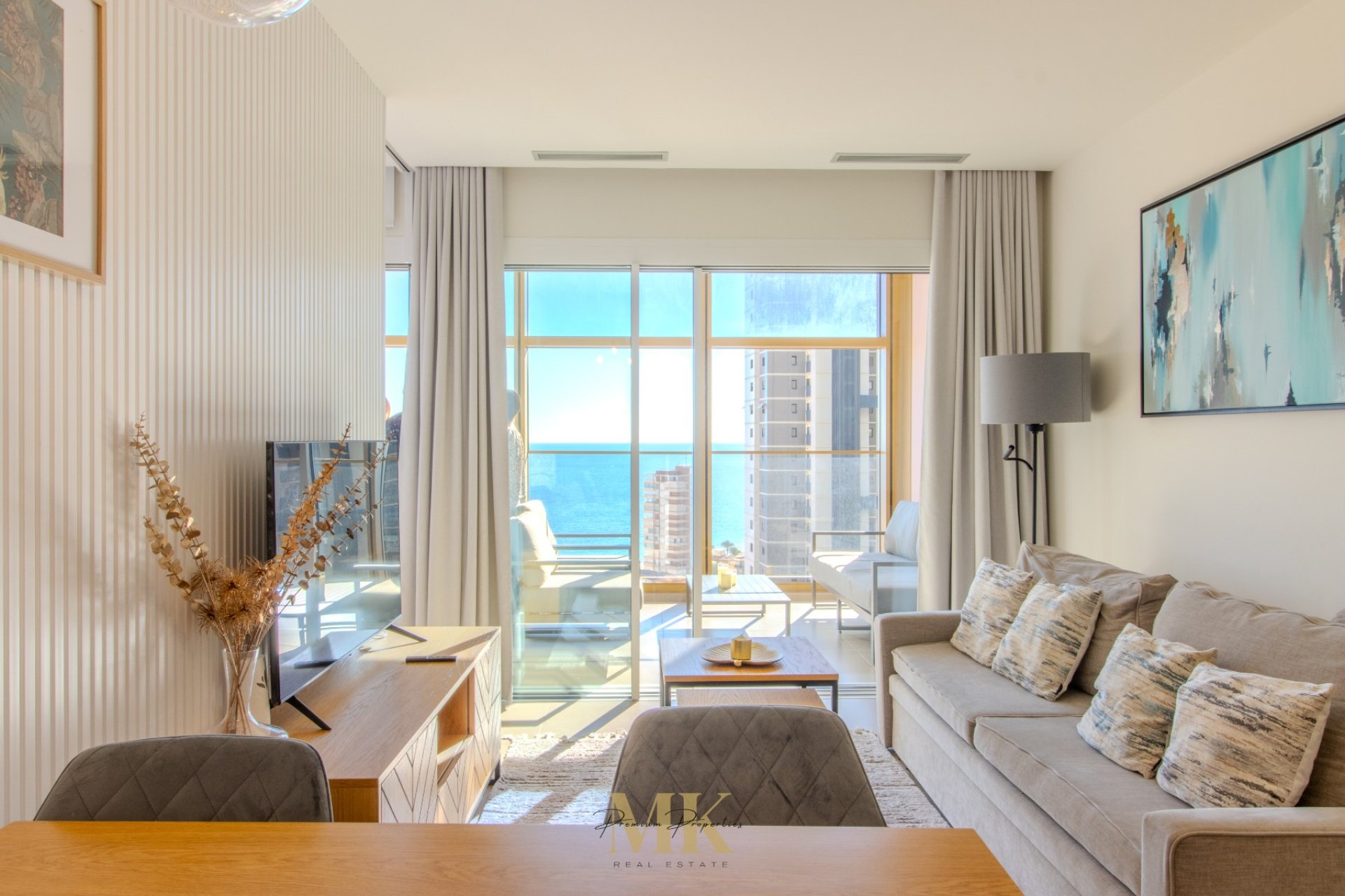 Salón - Apartamento de lujo en venta en único edificio Intempo, Poniente (Costa Blanca - Alicante - Benidorm)