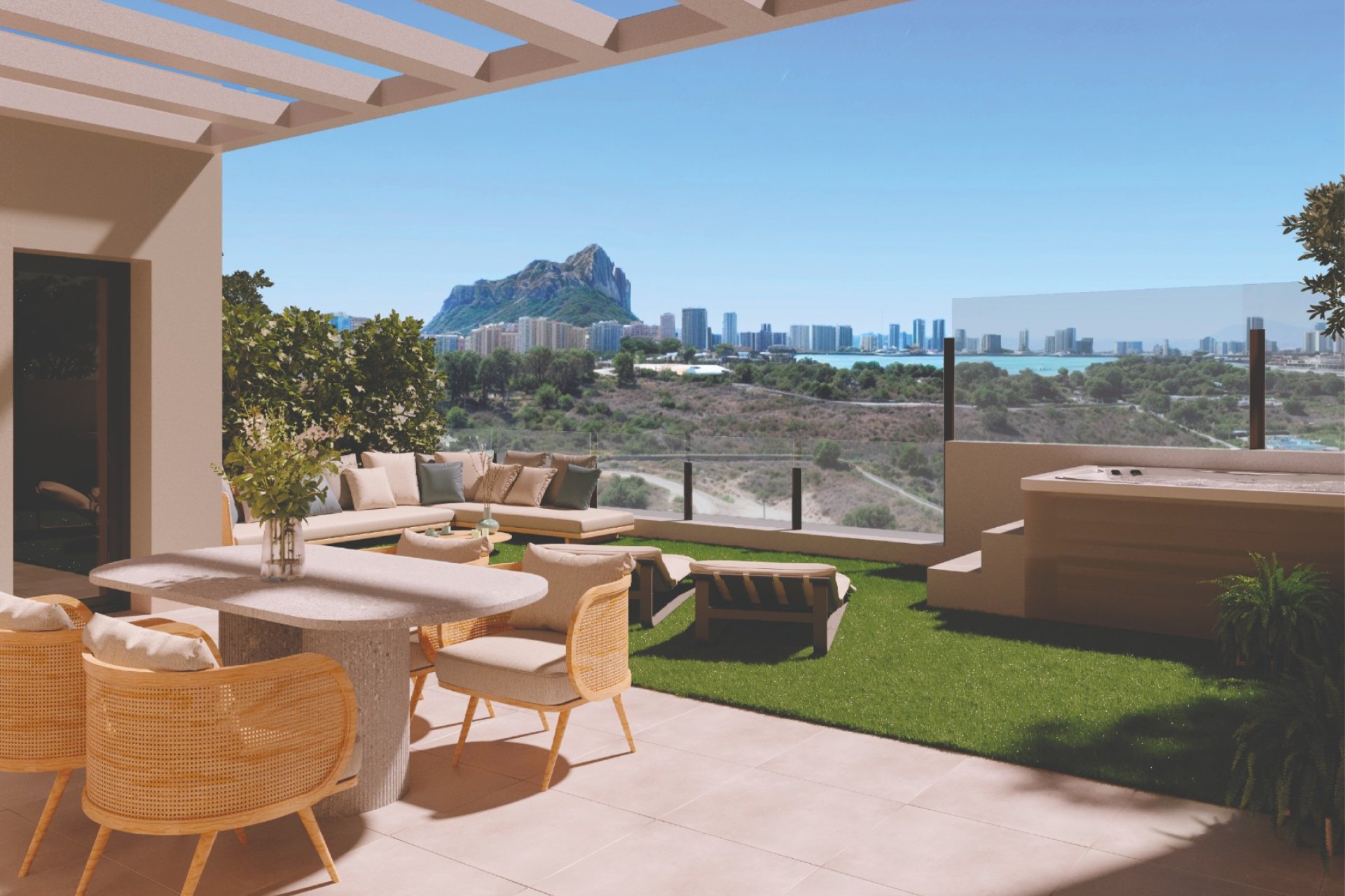 Solarium – Luxury penthouse with private solarium near the sea in Calpe (Costa Blanca – Alicante)