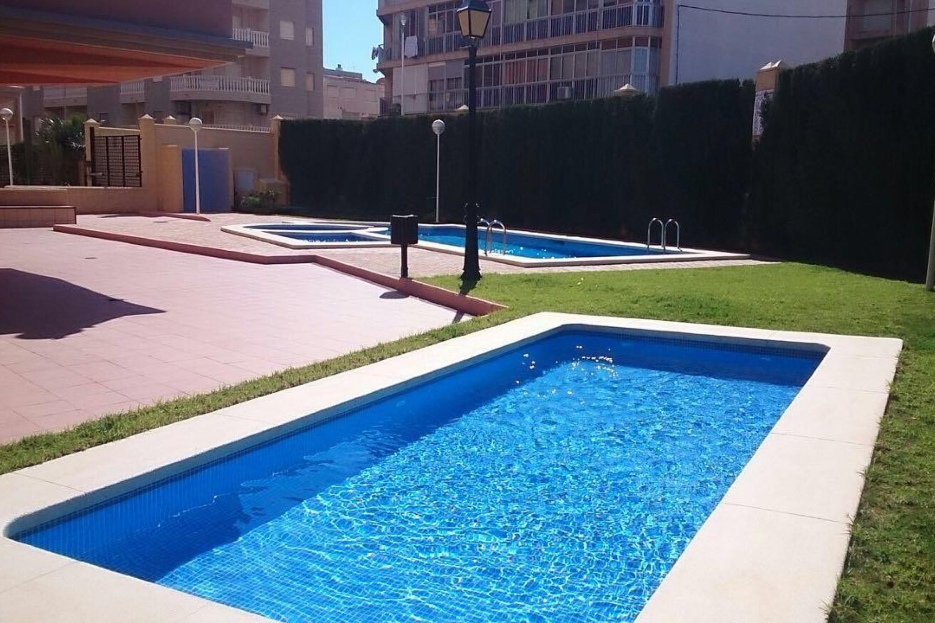 Swimming pool - Apartment with sea views in Torrevieja, Playa de los Locos (Costa Blanca - Alicante)