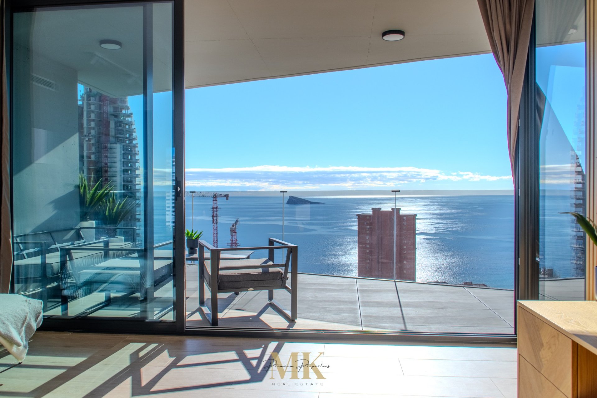 Terrace - Luxury apartment for sale in new building Sakura, Benidorm - Poniente Beach (Costa Blanca, Alicante)