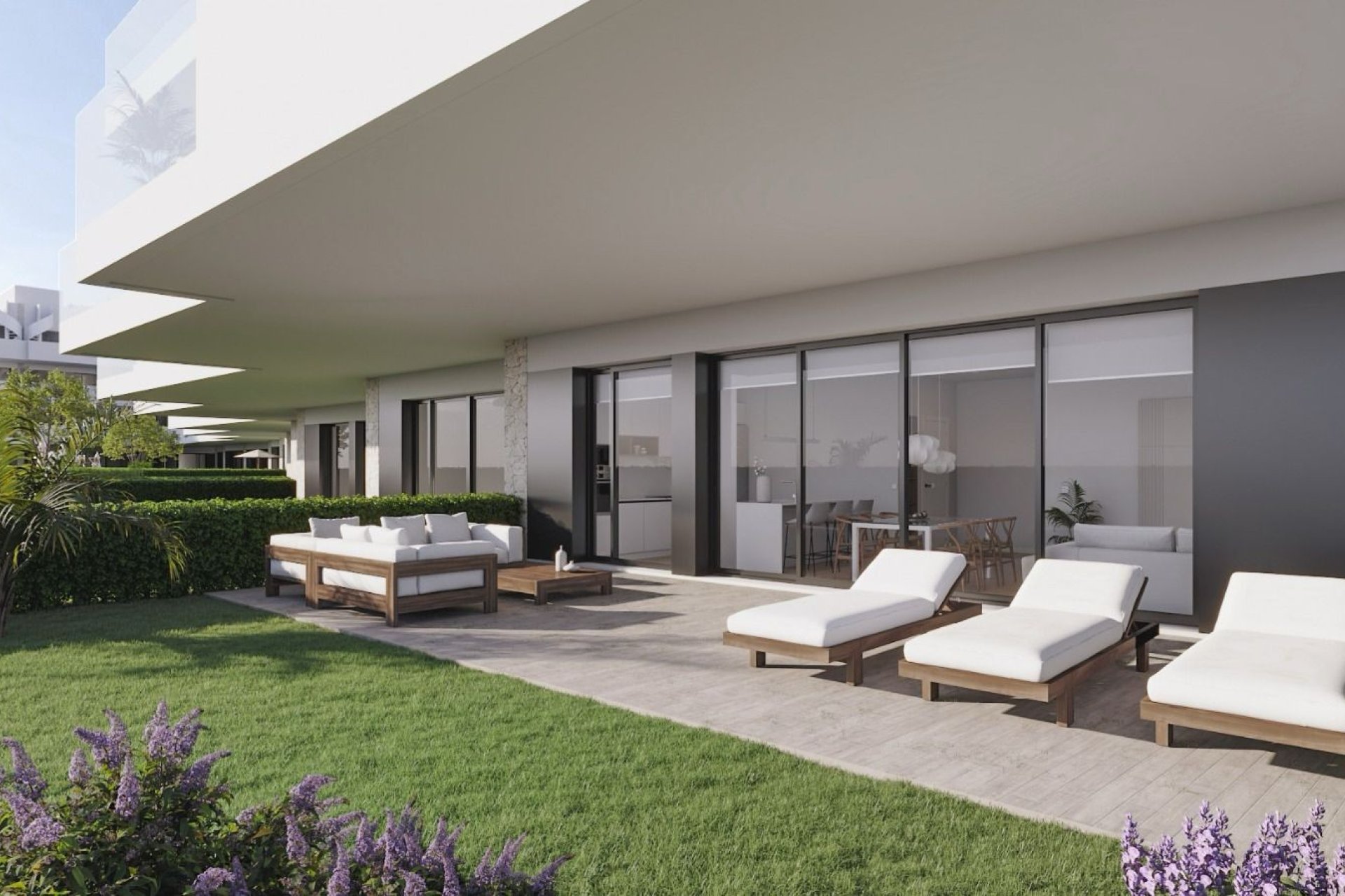 Terrace – Modern apartment with terrace and open views in La Nucía (Costa Blanca – Alicante)