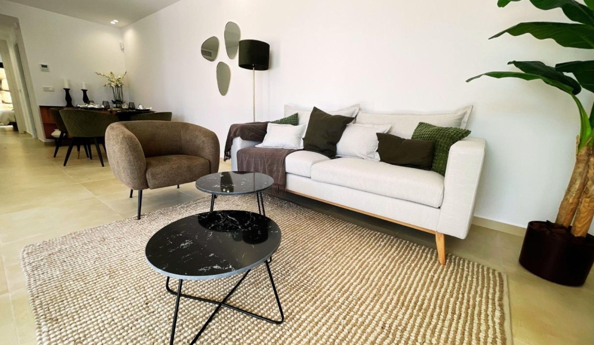 Гостиная – Современная вилла с видом на море и горы, частным бассейном и парковкой в Финестрате (Коста-Бланка – Аликанте)