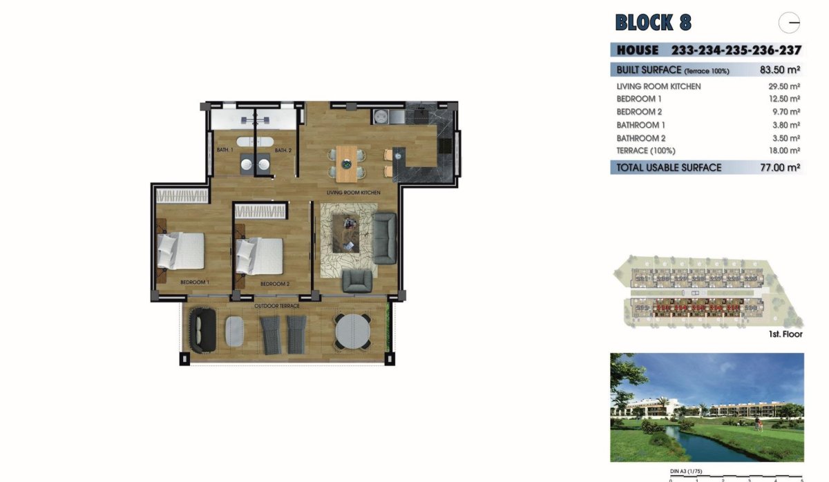 New Build - Apartment / flat - Los Alcazares - La Serena Golf