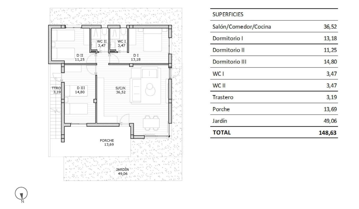 Obra nueva - Bungalow - San Miguel de Salinas - Pueblo