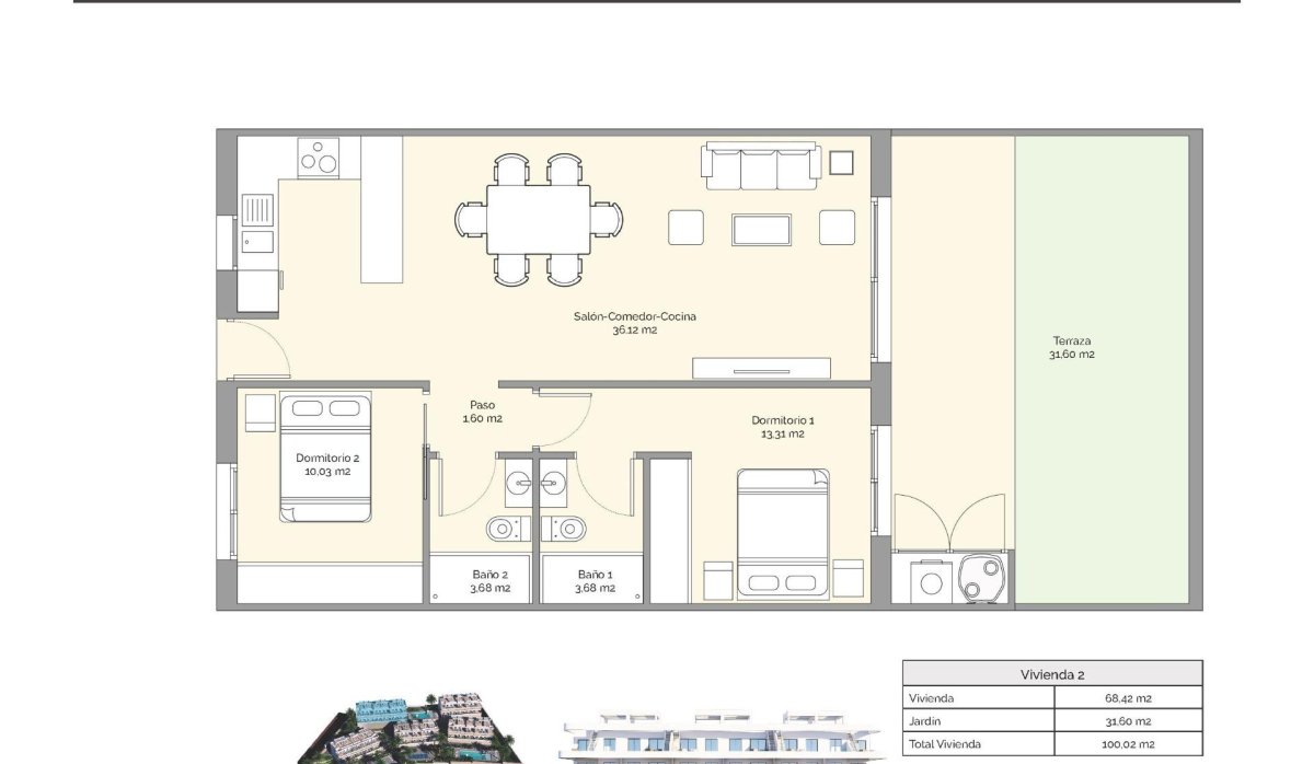 New Build - Apartment / flat - Finestrat - Puig Campana Golf