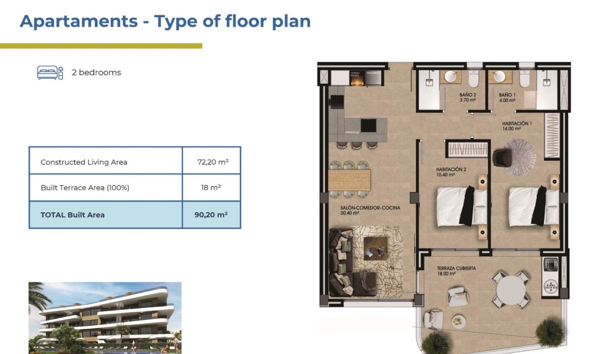 New Build - Apartment / flat - Orihuela Costa - La Ciñuelica