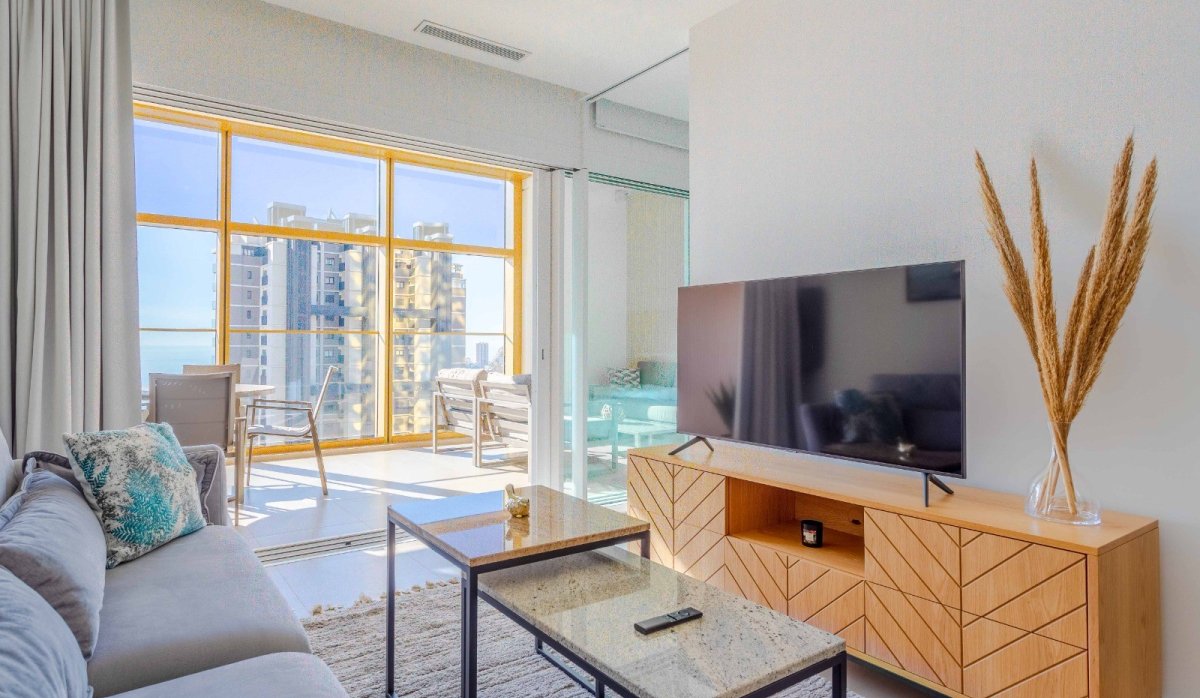 Salon - Luxury apartment for sale in the iconic Intempo building, Benidorm (Costa Blanca - Alicante)