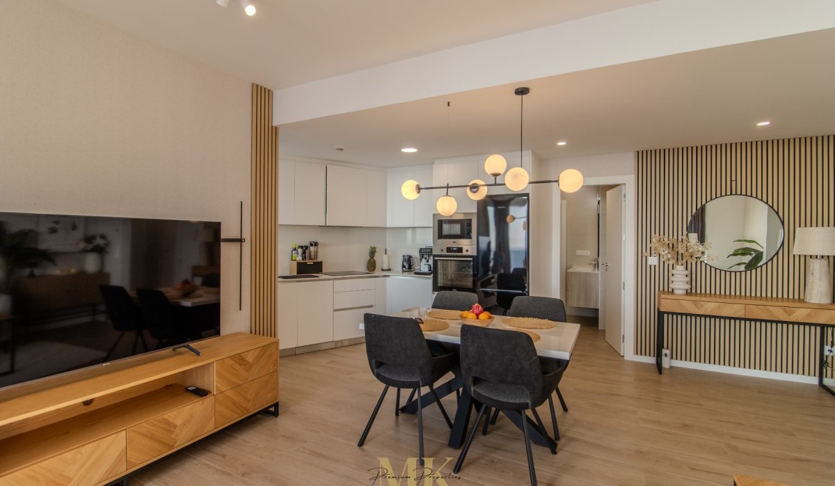 Dining room  - Luxury apartment for sale in new building Sakura, Benidorm - Poniente Beach (Costa Blanca, Alicante)