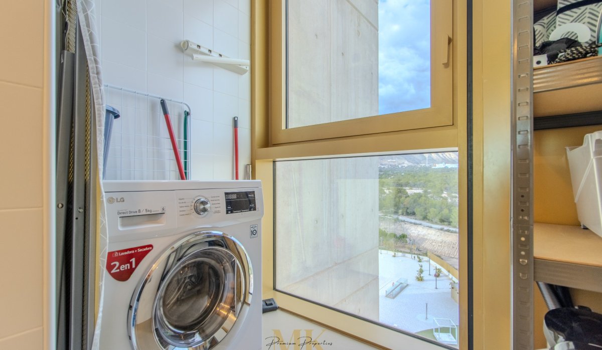 Laundry room - Luxury apartment for sale in the unique Intempo building, Poniente (Costa Blanca - Alicante - Benidorm)