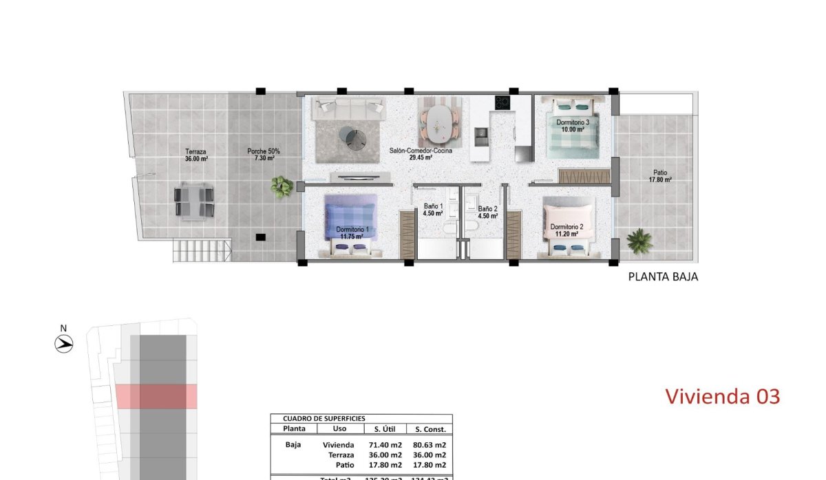 Obra nueva - Bungalow - Pilar de La Horadada