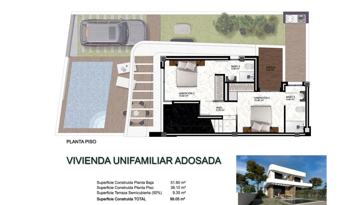 Obra nueva - Villa - Los Montesinos - La Herrada