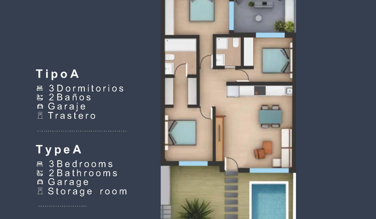 Новое здание - Бунгало - San Pedro del Pinatar