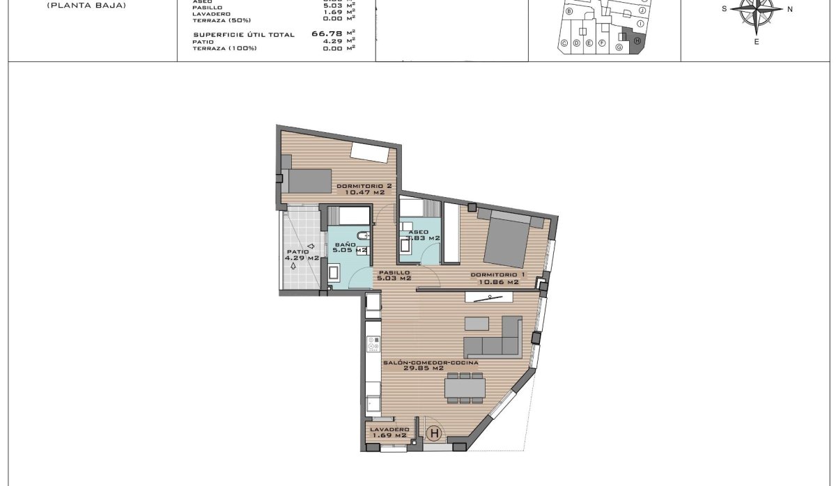 New Build - Apartment / flat - Algorfa - Pueblo