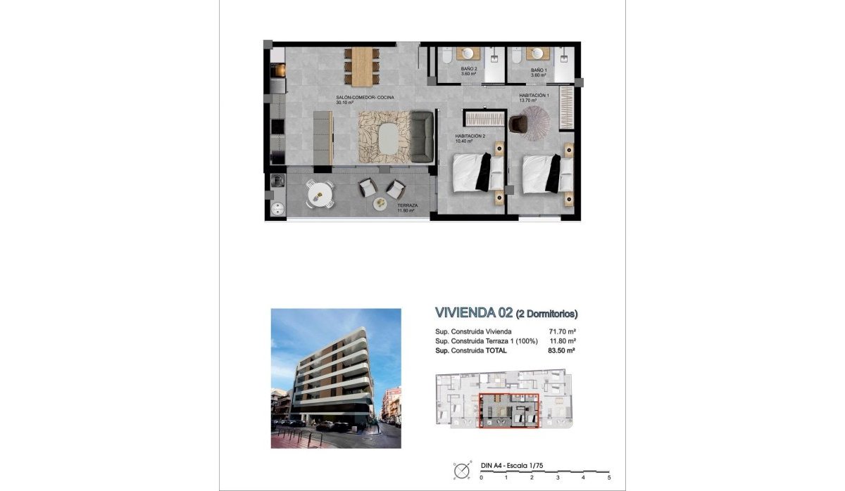 Obra nueva - Apartamento / piso - Santa Pola