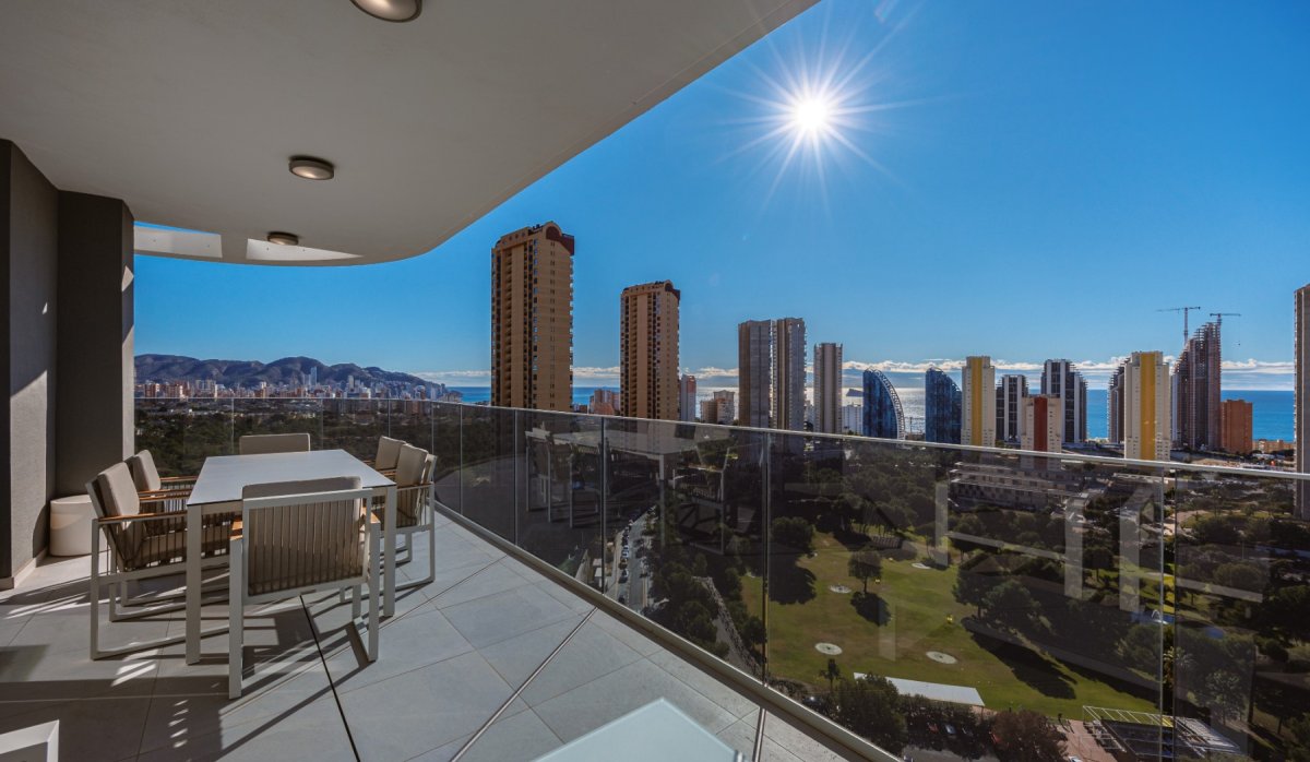 Vaizdas į jūrą - Naujas butas pardavimui, 3 miegamieji su panoraminiais Benidormo vaizdais – KEY READY, Poniente (Alicante – Costa Blanca)