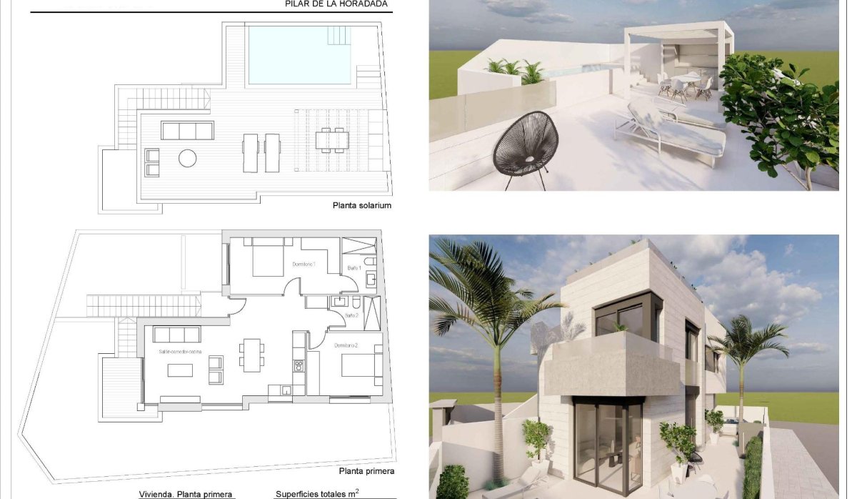 Obra nueva - Bungalow - Pilar de La Horadada