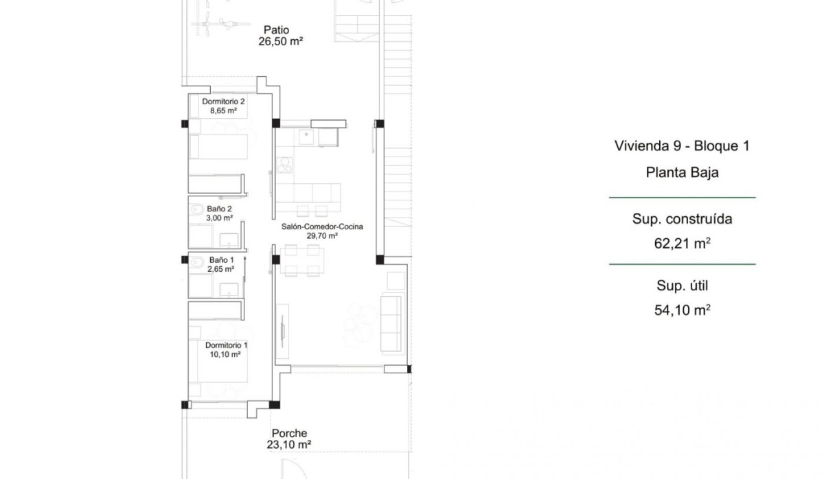 New Build - Bungalow - Orihuela Costa - PAU 26