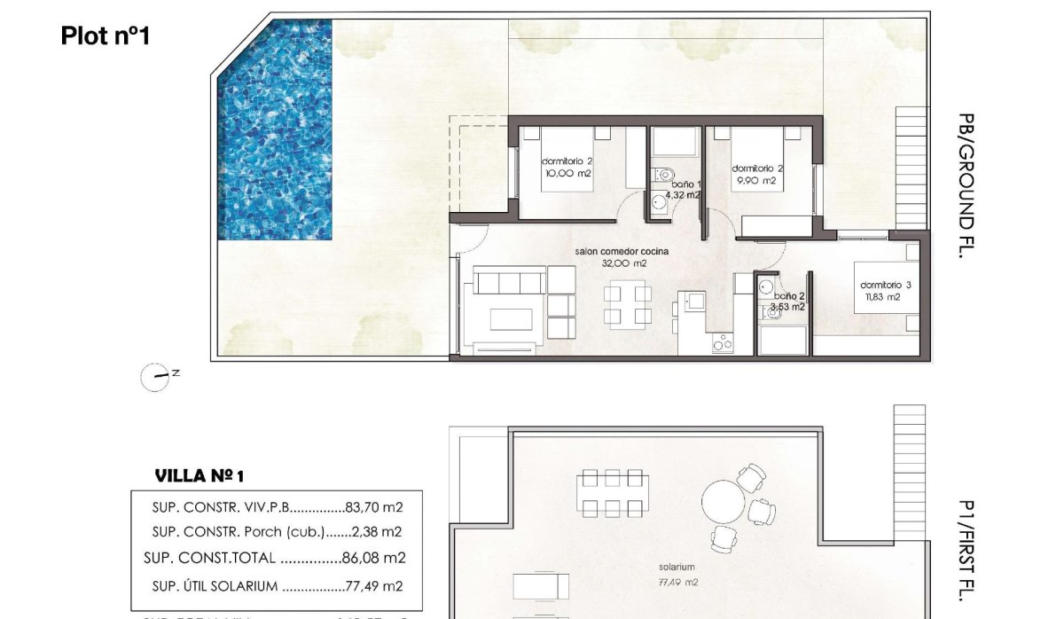 Новое здание - Semidetached - Pilar de La Horadada
