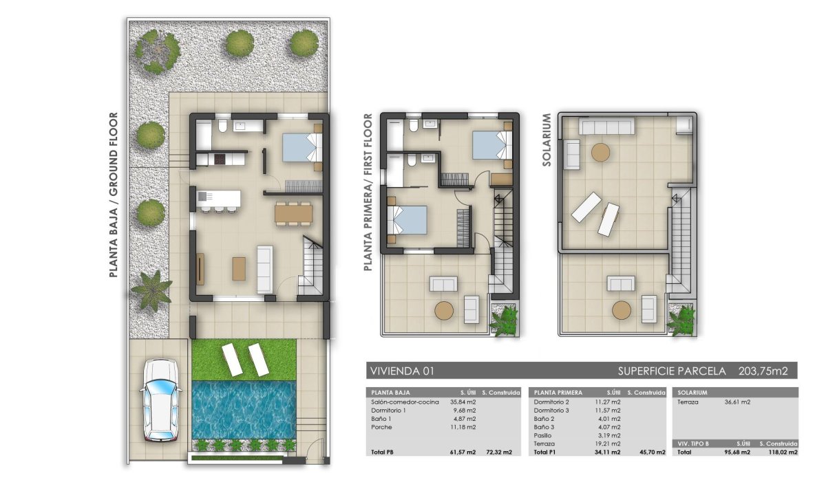 New Build - Villa - Pilar de la Horadada - Polideportivo