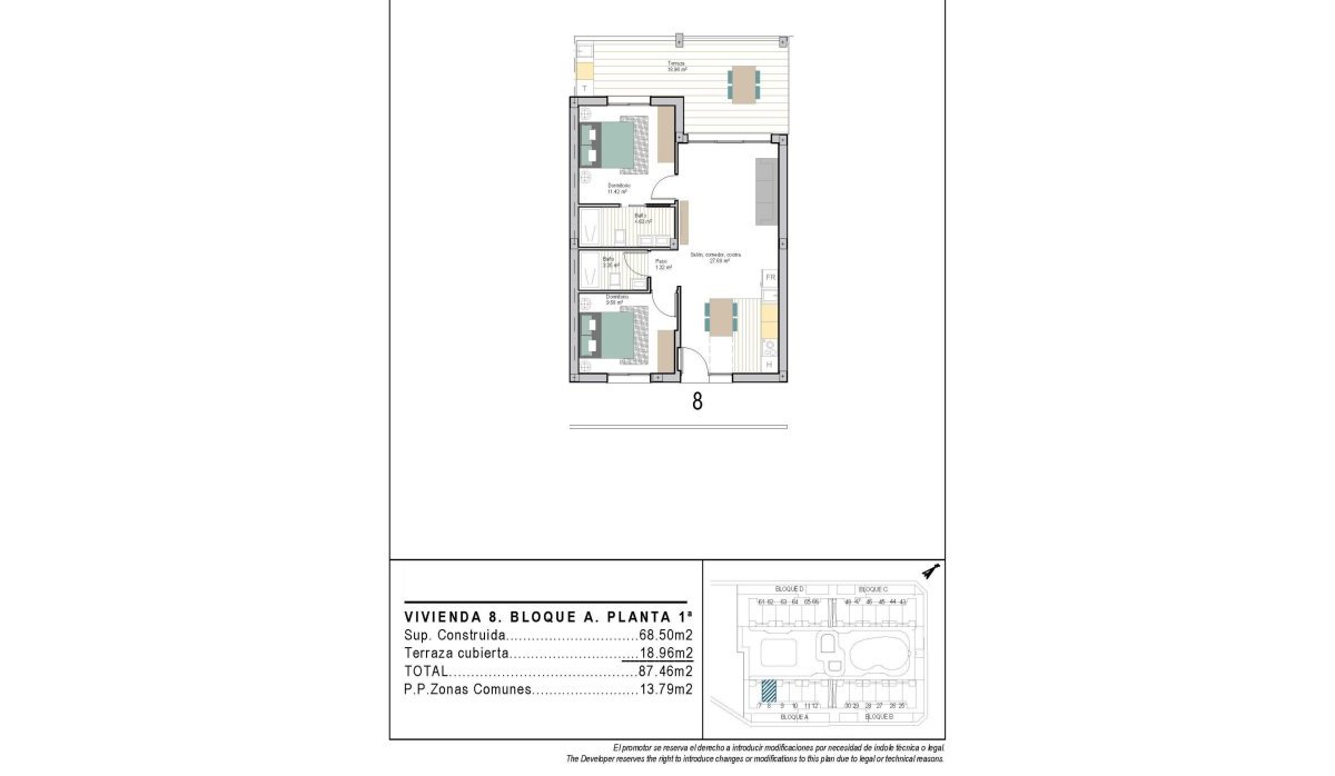 New Build - Apartment / flat - Torre Pacheco