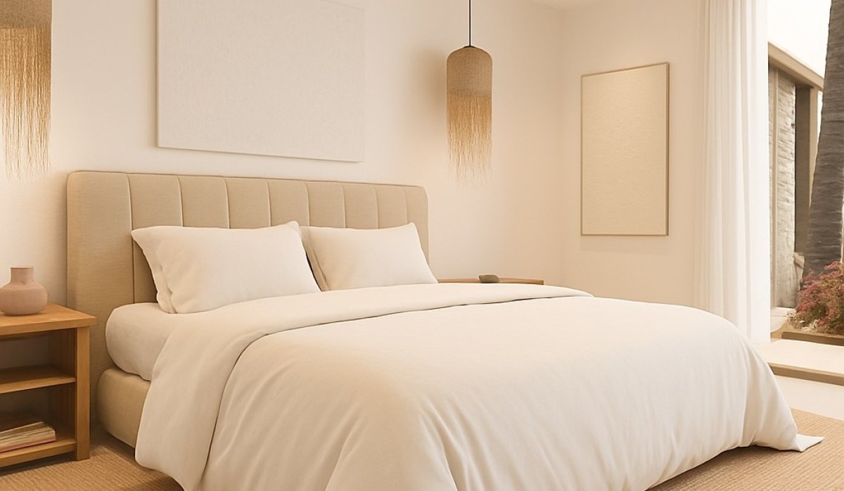 Dormitorio – Villa moderna con vistas panorámicas a la montaña y piscina privada en Monte Solana, Pedreguer (Costa Blanca – Alicante)