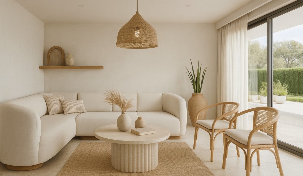 Salón – Villa moderna con vistas panorámicas a la montaña, piscina privada y garaje en Monte Solana, Pedreguer (Costa Blanca – Alicante)