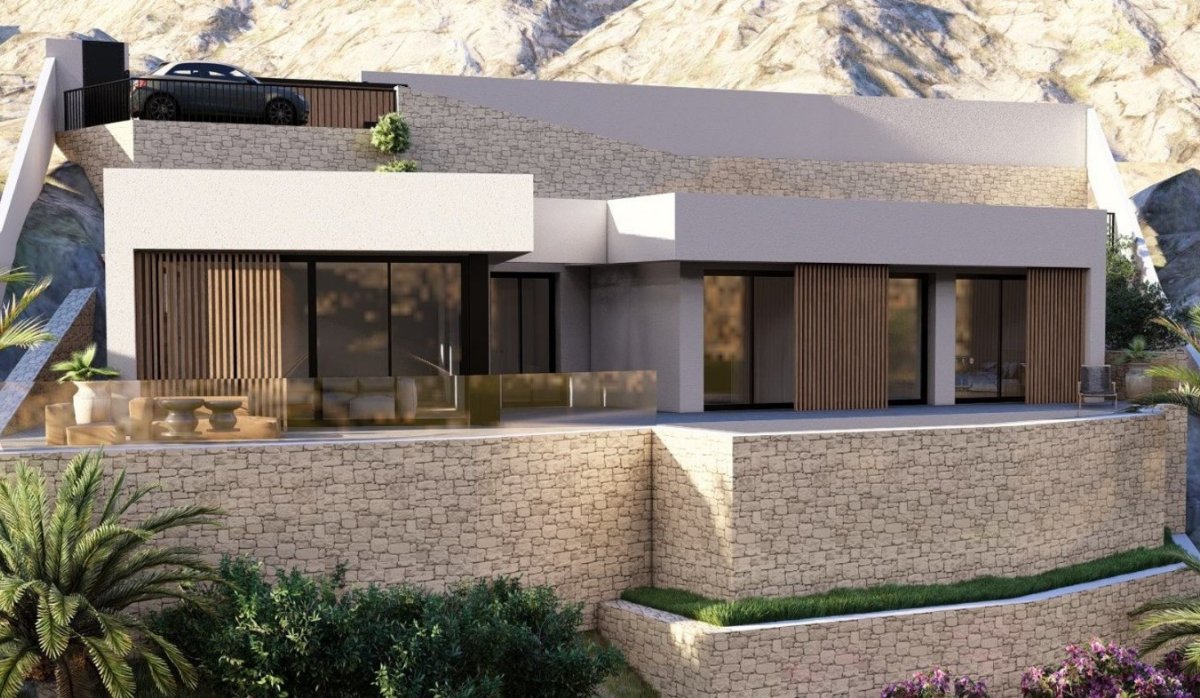 Parcela – Villa contemporánea con vistas panorámicas, piscina privada y amplia parcela en Monte Solana, Pedreguer (Costa Blanca – Alicante)